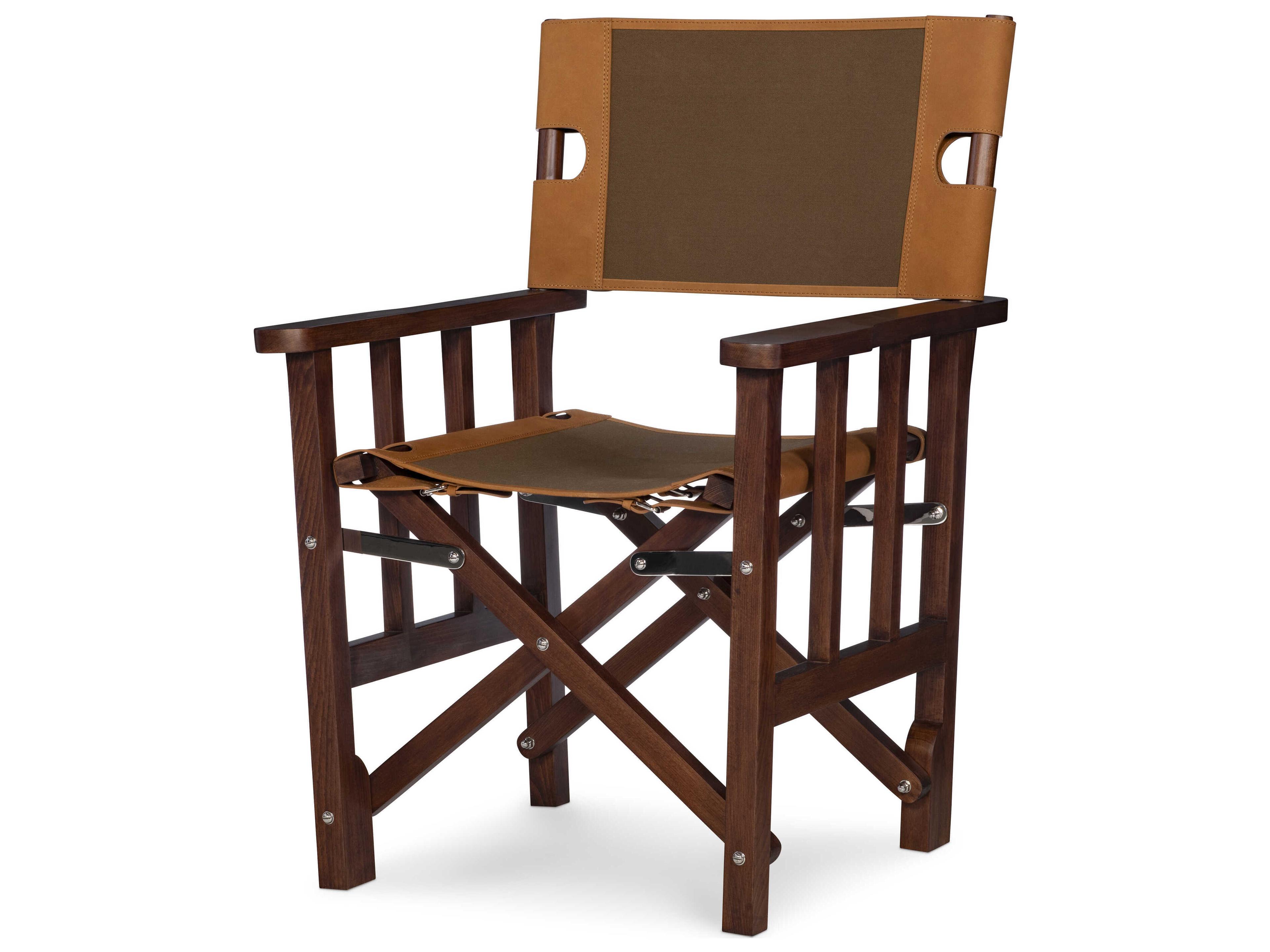 Brown Leather Accent Chair