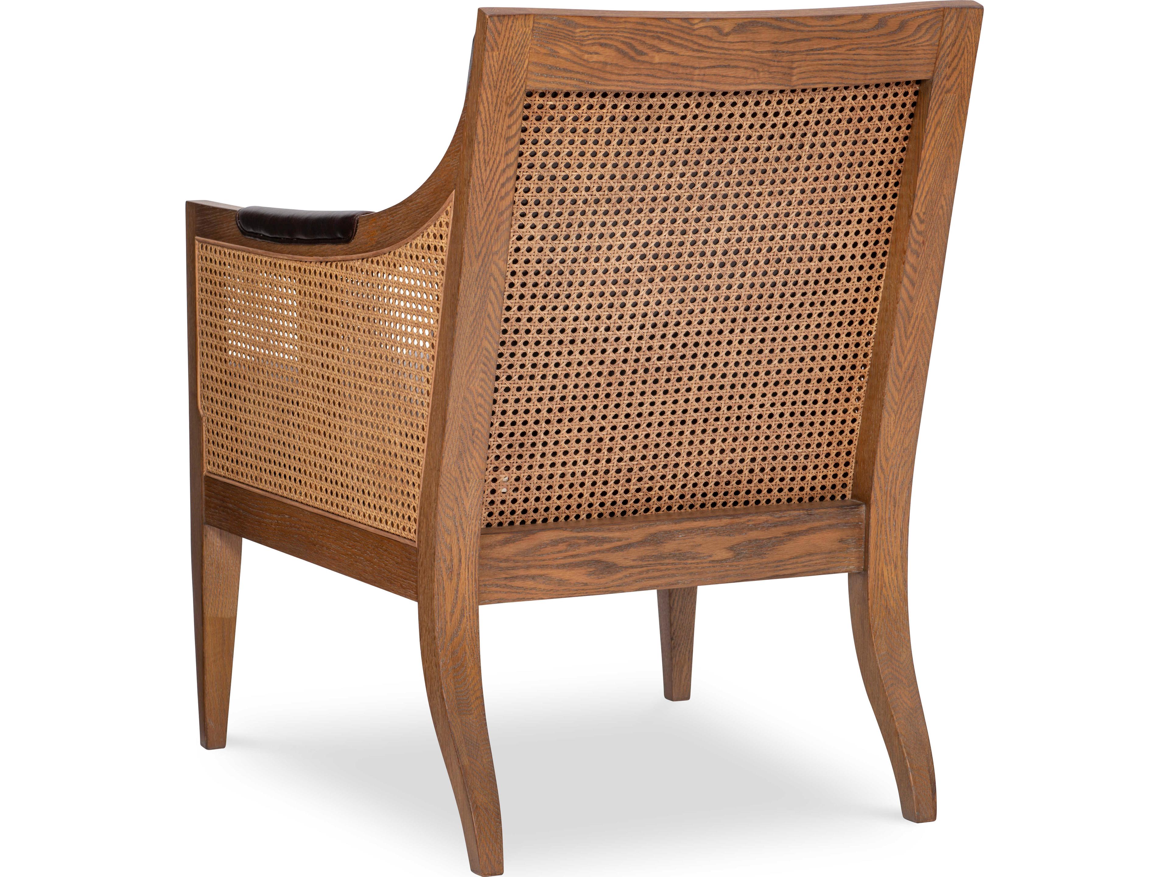 Maitland Smith Hazel Brown Leather Accent Chair