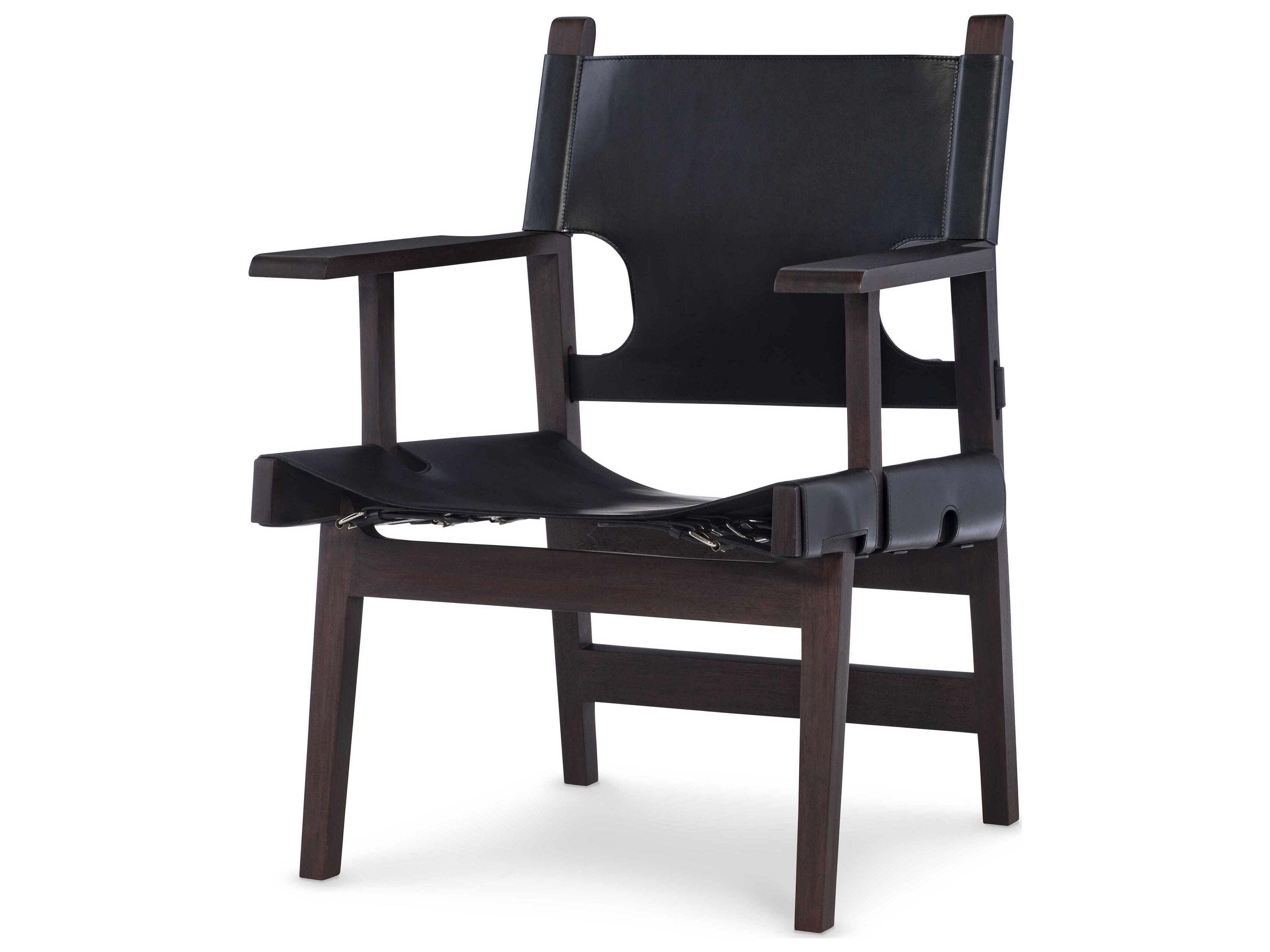 Black Leather Accent Chair