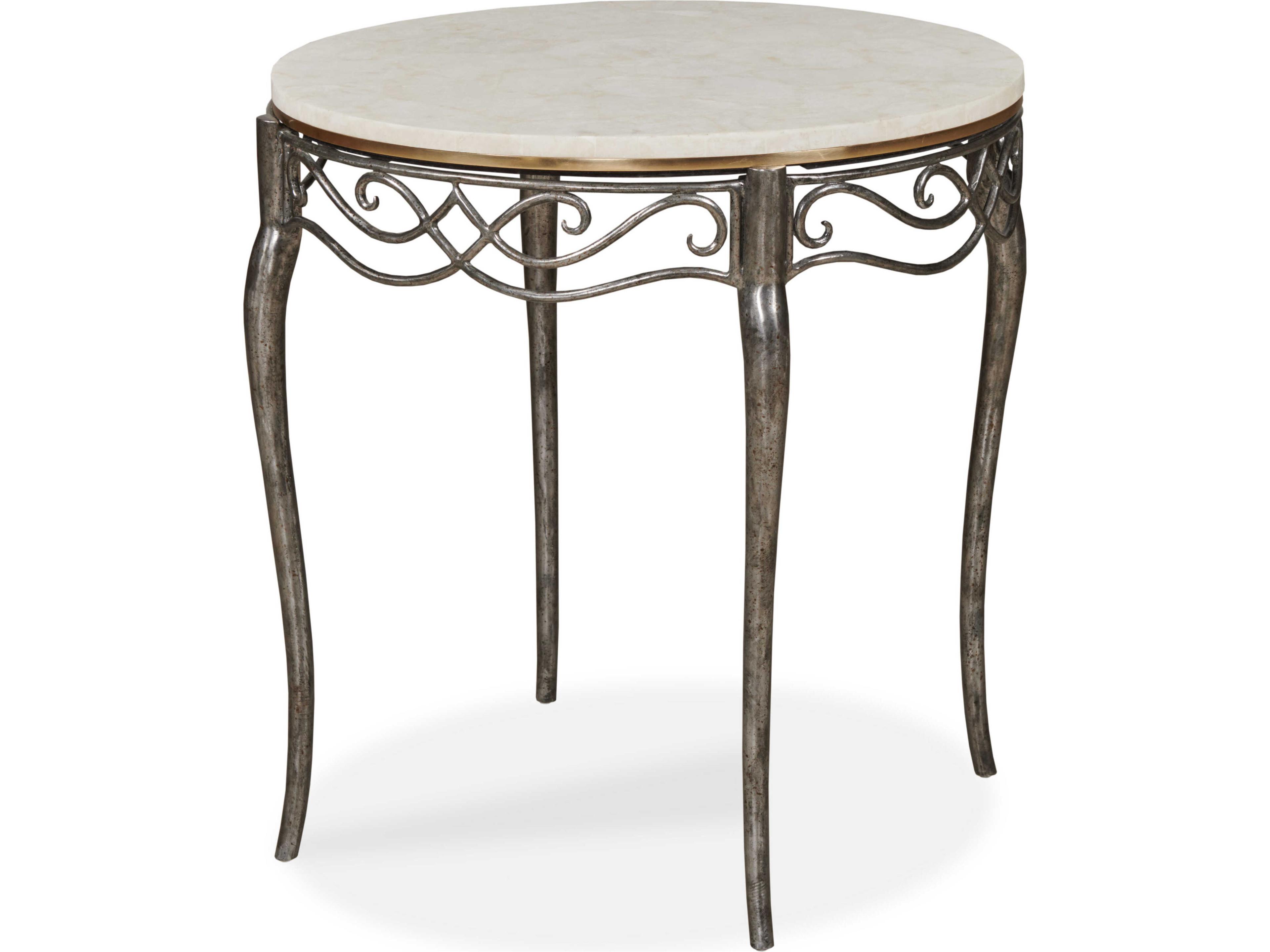 Mg Round Ceramic End Table