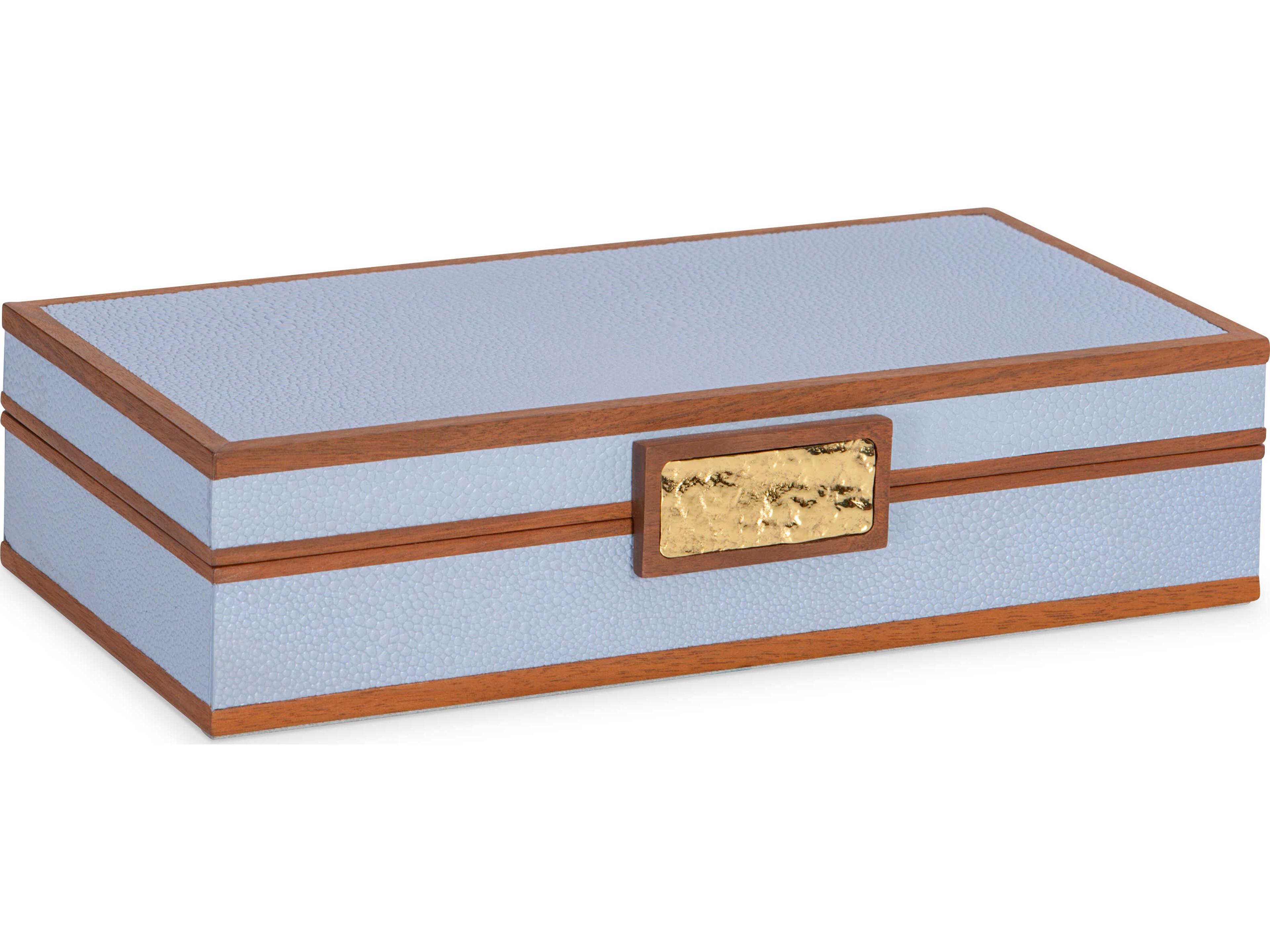 Maitland Smith Light Blue Jewelry Box Set of Three