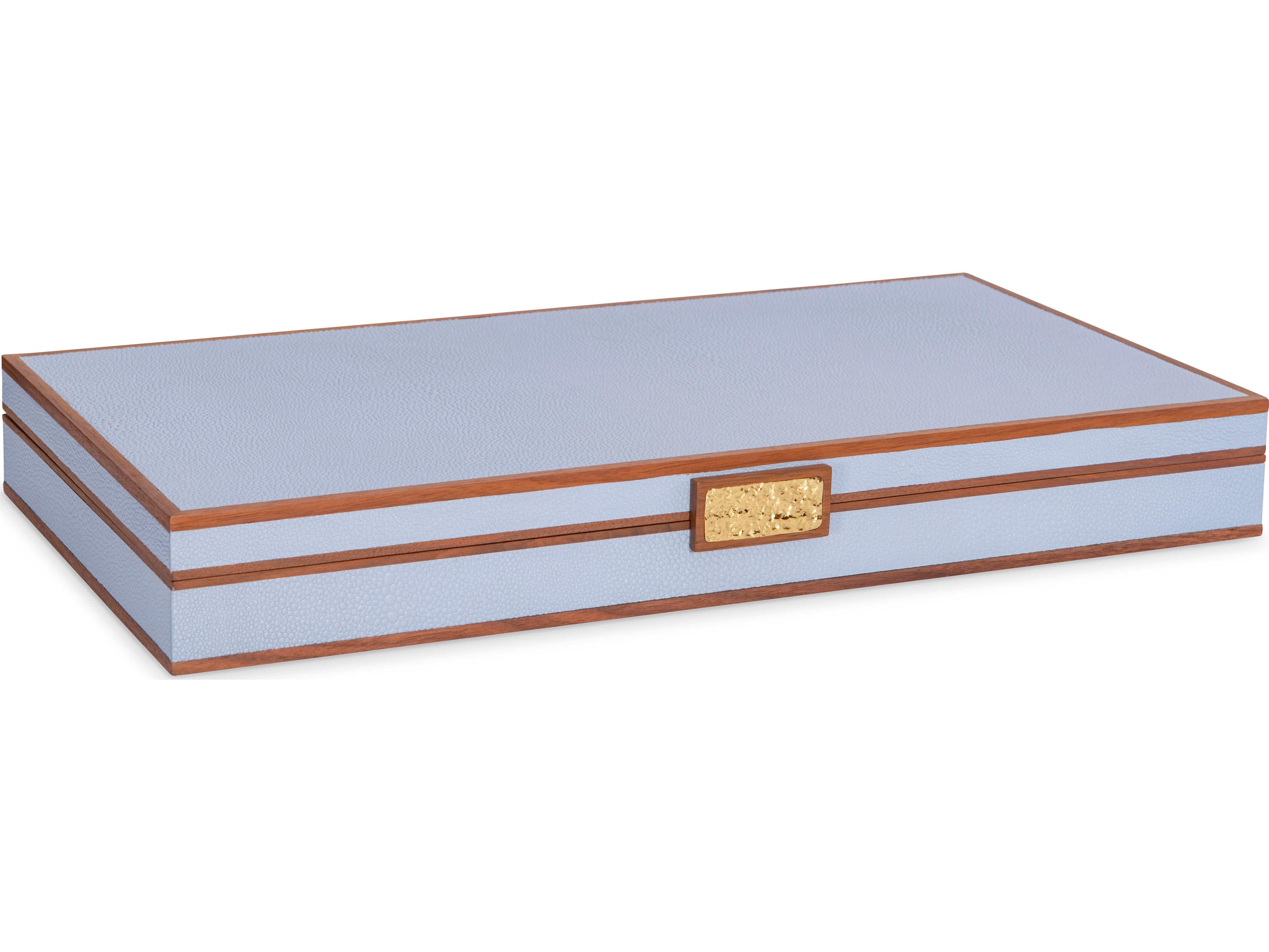 Maitland Smith Light Blue Jewelry Box Set of Three