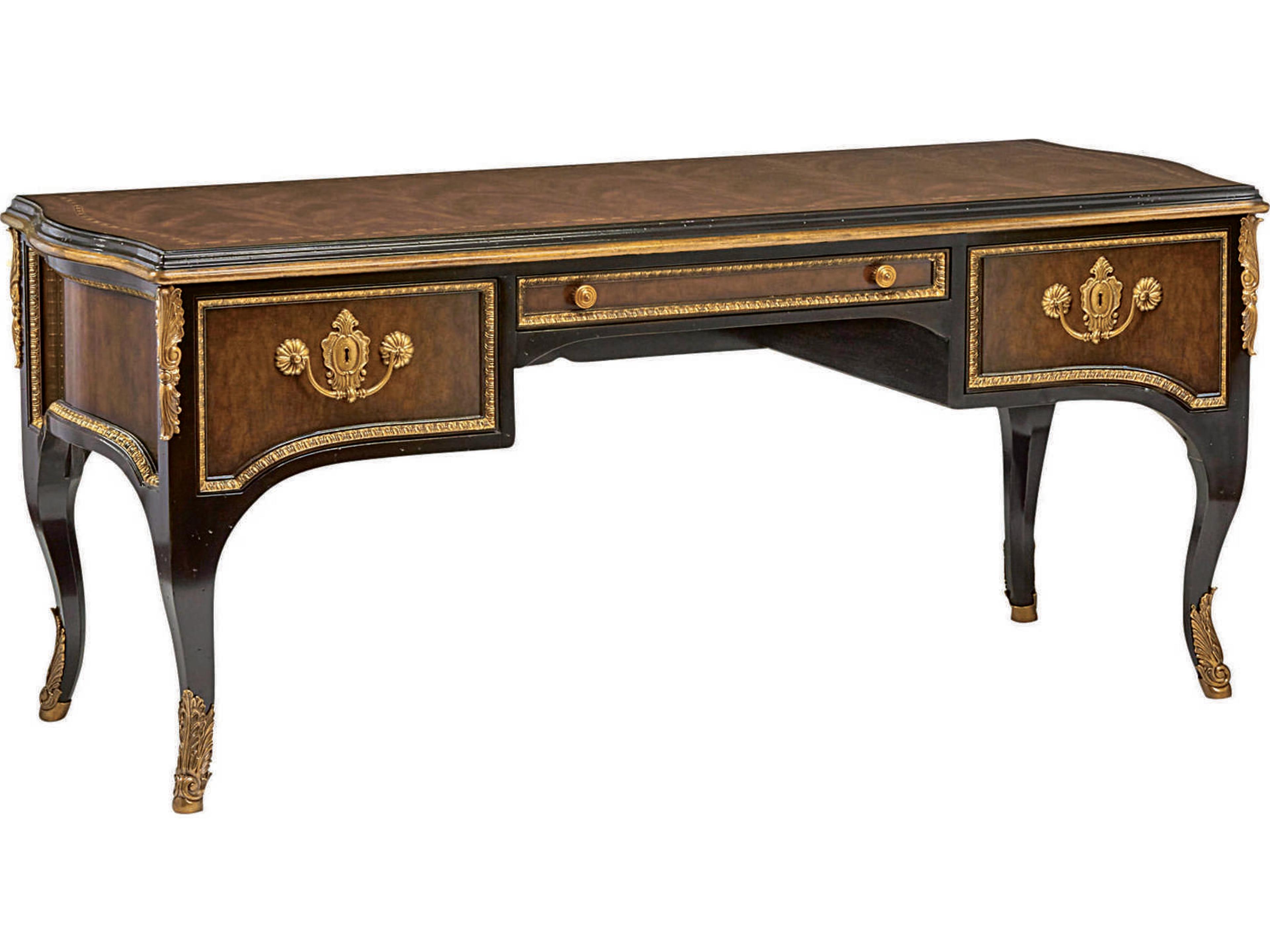 Grand Traditions Noche Brown Cherry Wood Secretary Desk