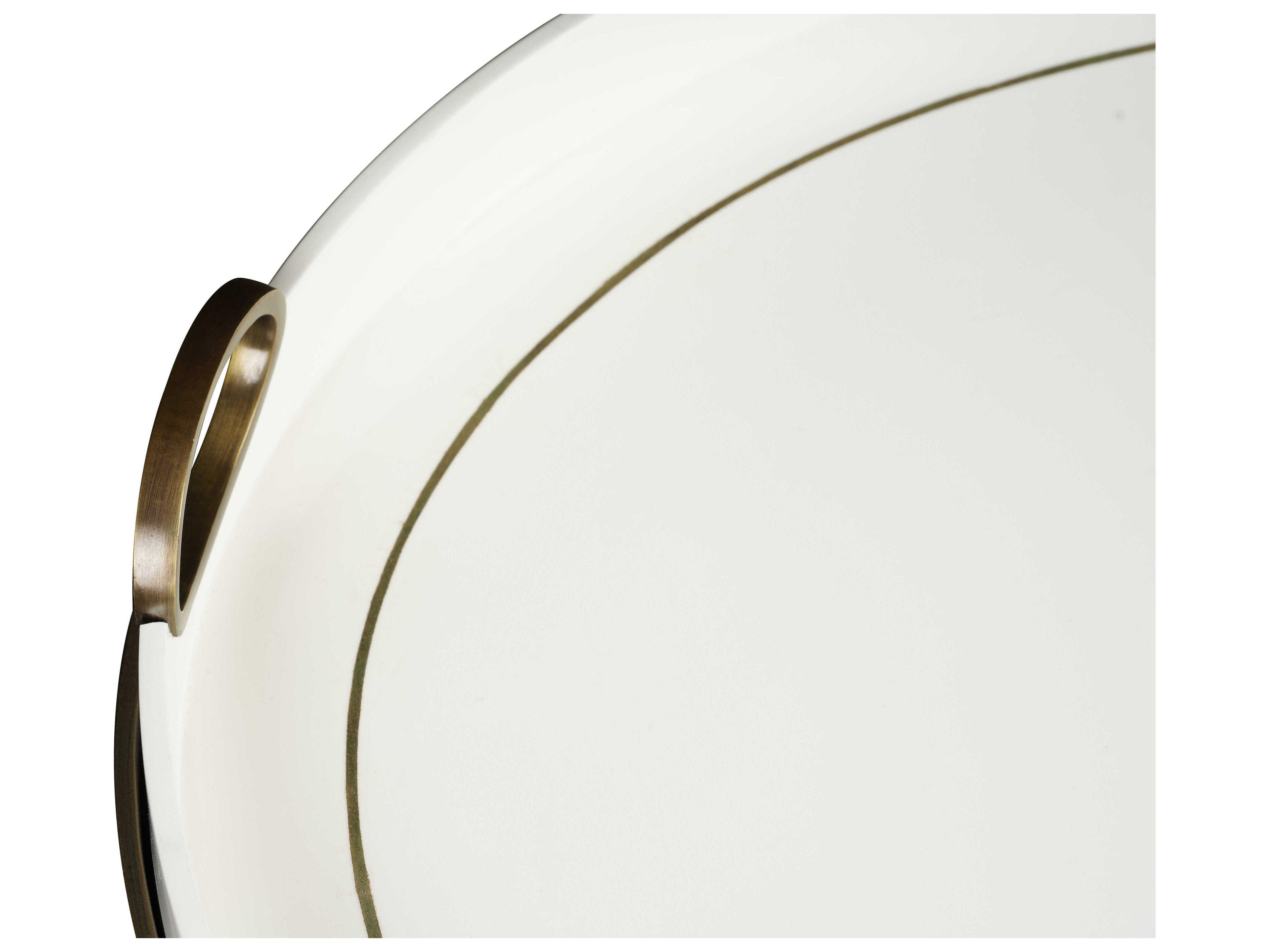 Maitland Smith Frost Oval Metal Antiqued Gold Iron Cremona Cocktail Table