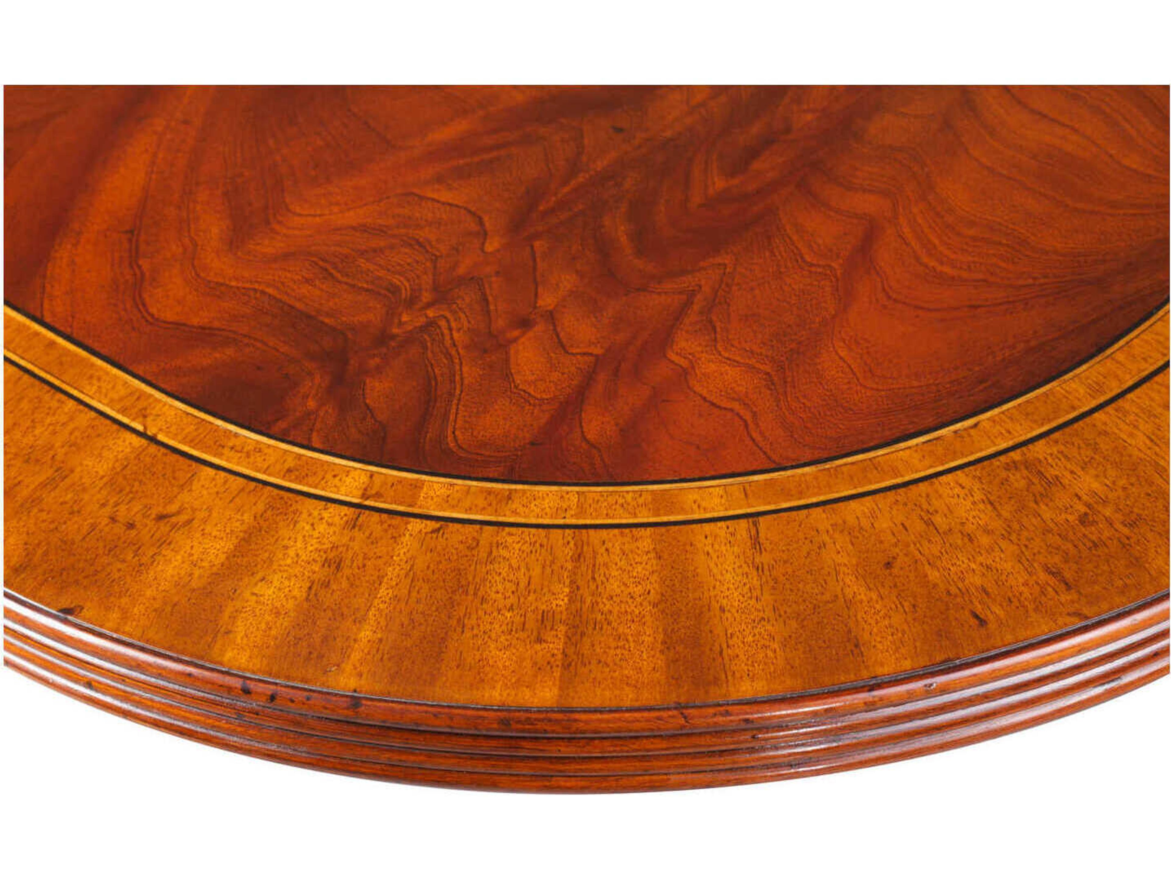 Maitland Smith Reeded Rectangular Wood Mahogany Dining Table