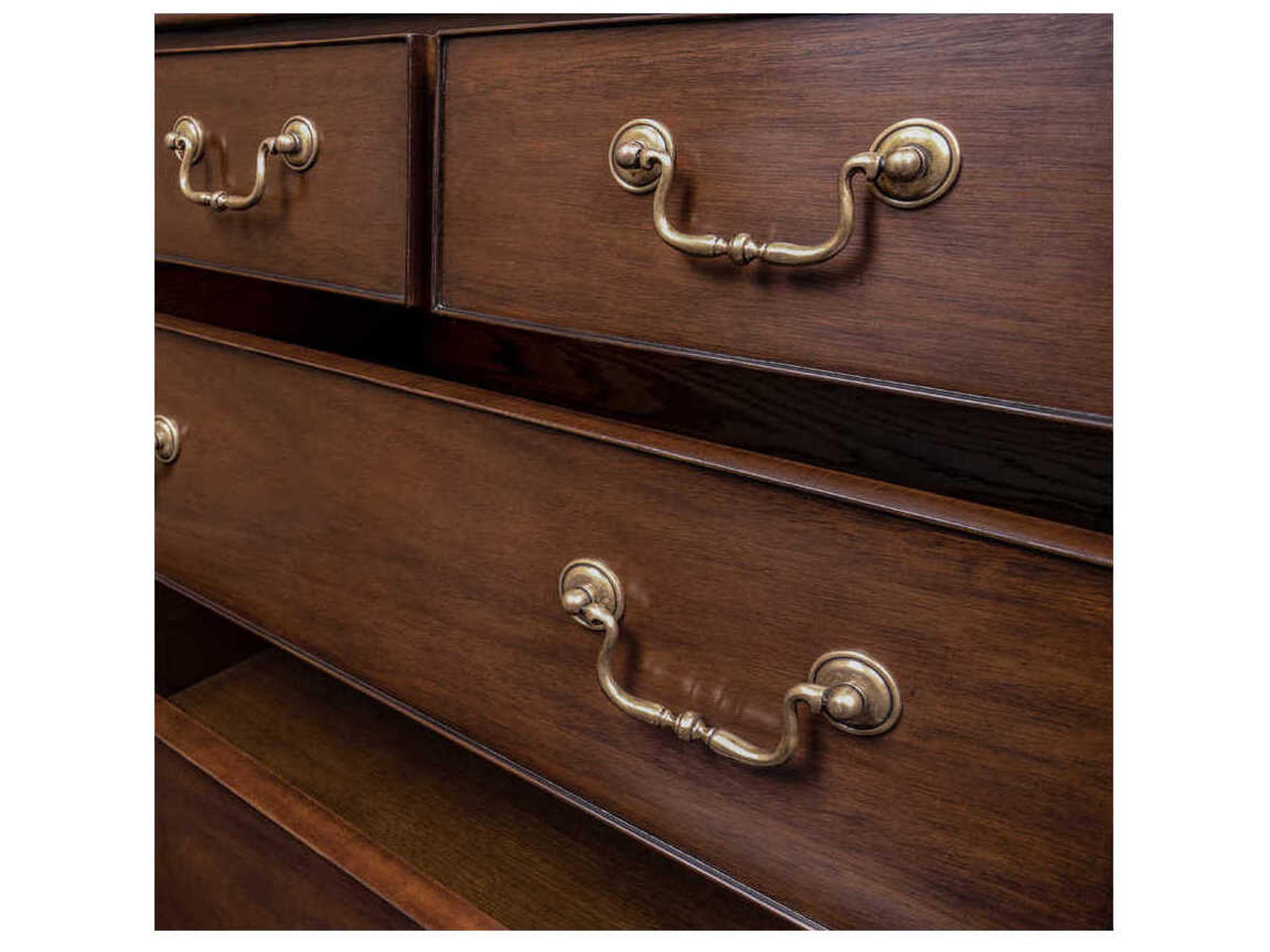 Maitland Smith Einfalt 9-Drawers Brown Mahogany Wood Double Dresser