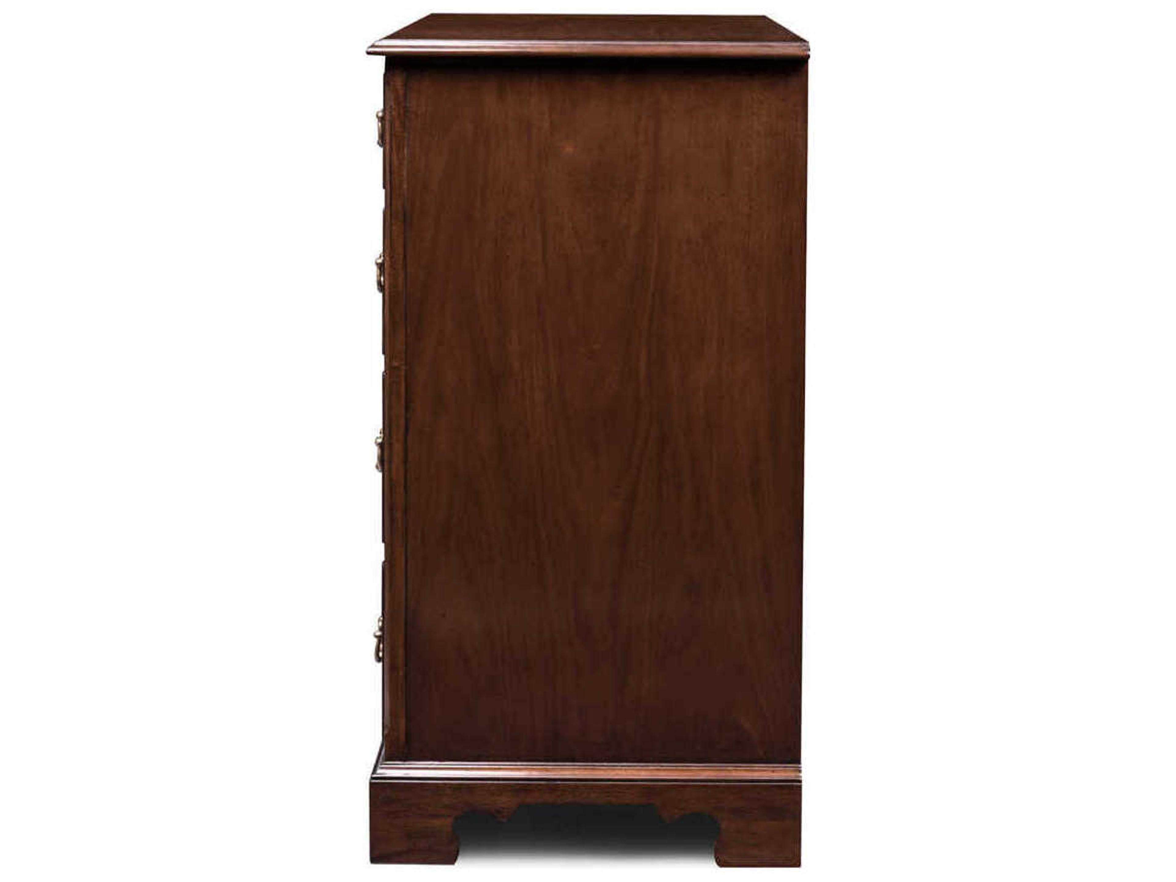 Maitland Smith Einfalt 9-Drawers Brown Mahogany Wood Double Dresser