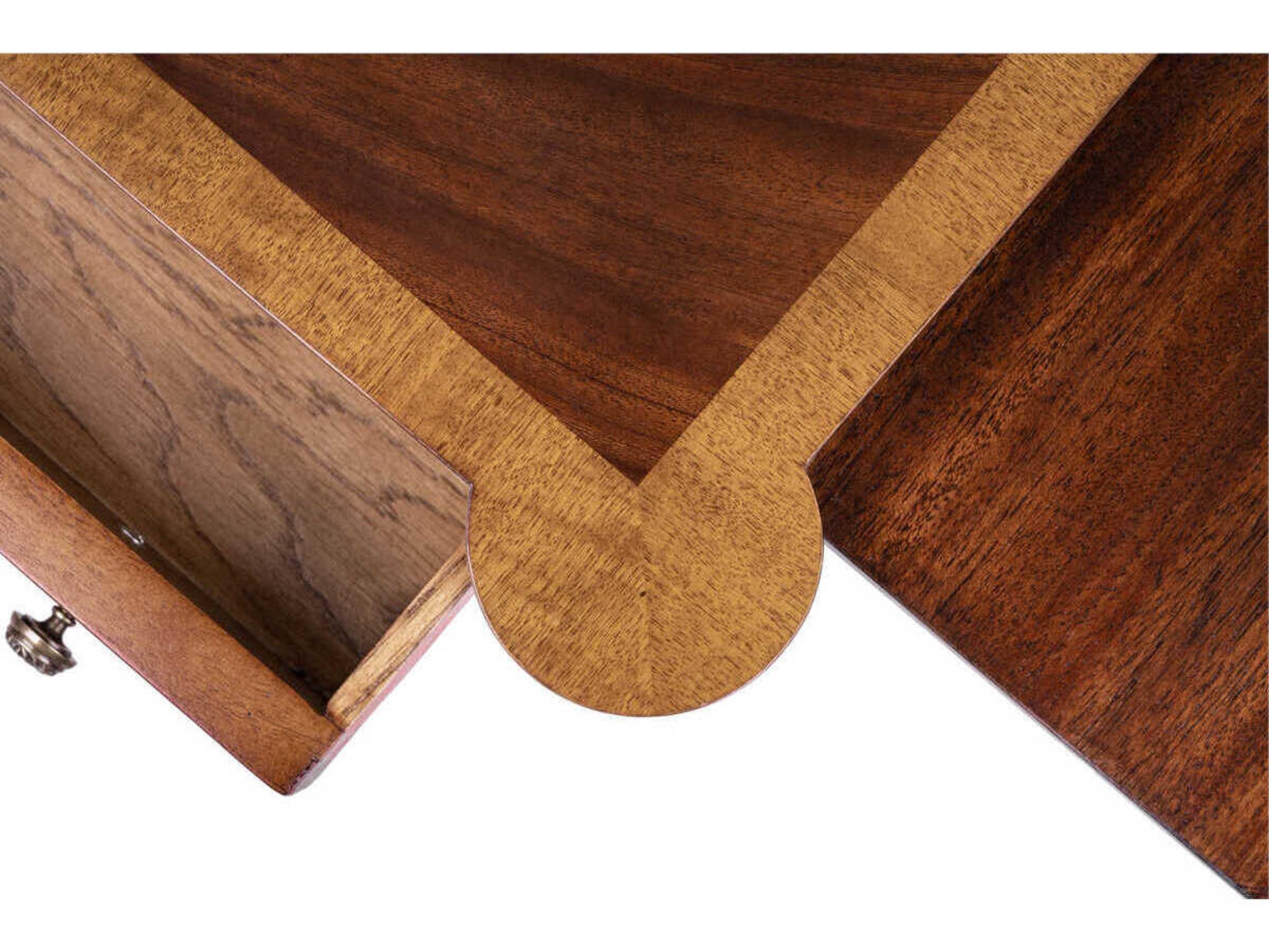 Maitland Smith Carter Square Wood Mahogany End Table