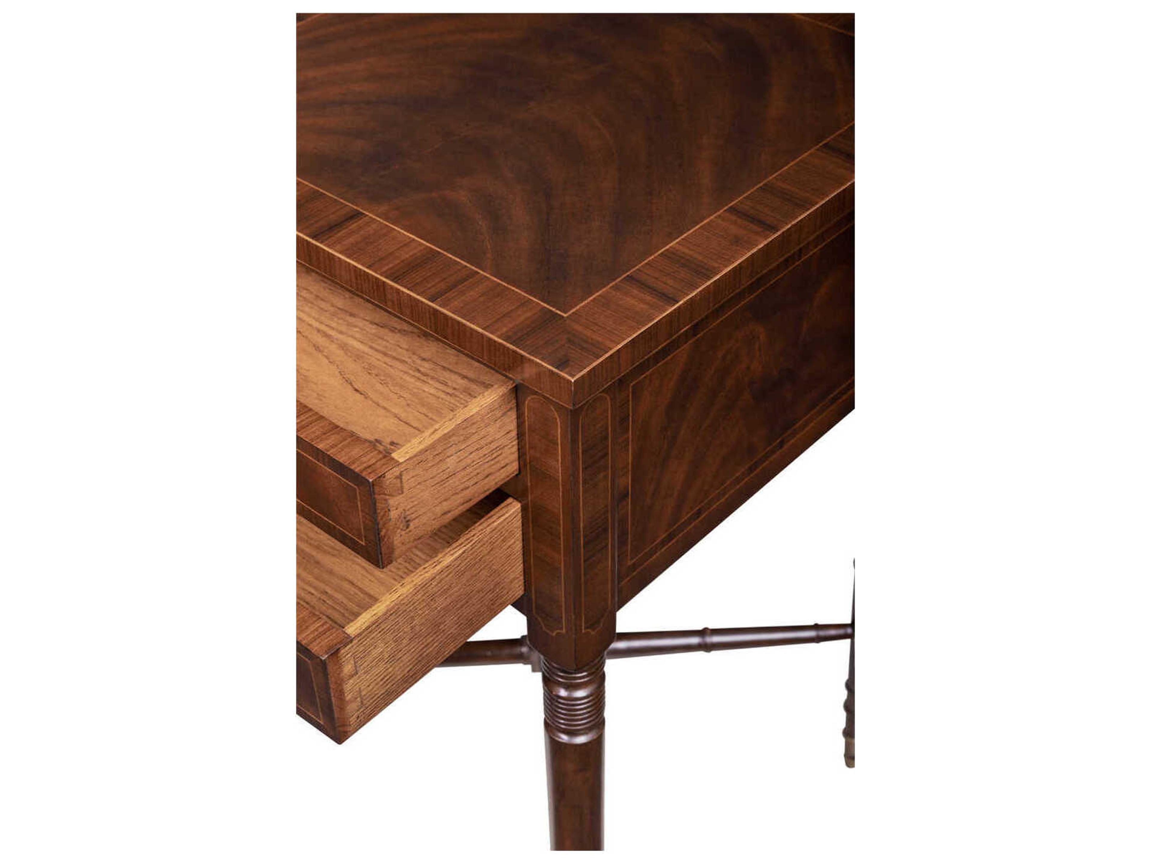 Maitland Smith Dixon Square Wood Mahogany End Table