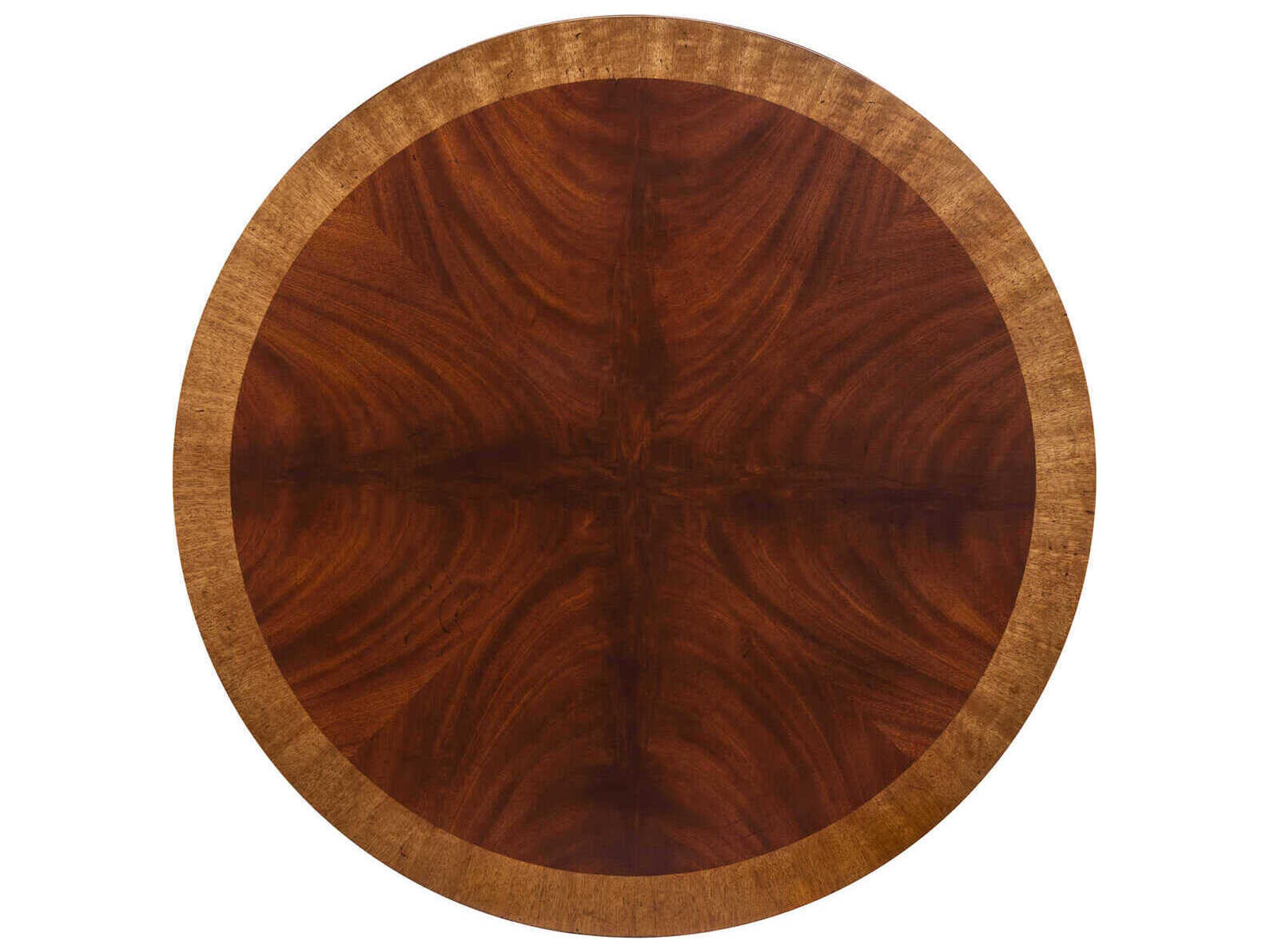 Maitland Smith Carriage Round Wood Mahogany End Table