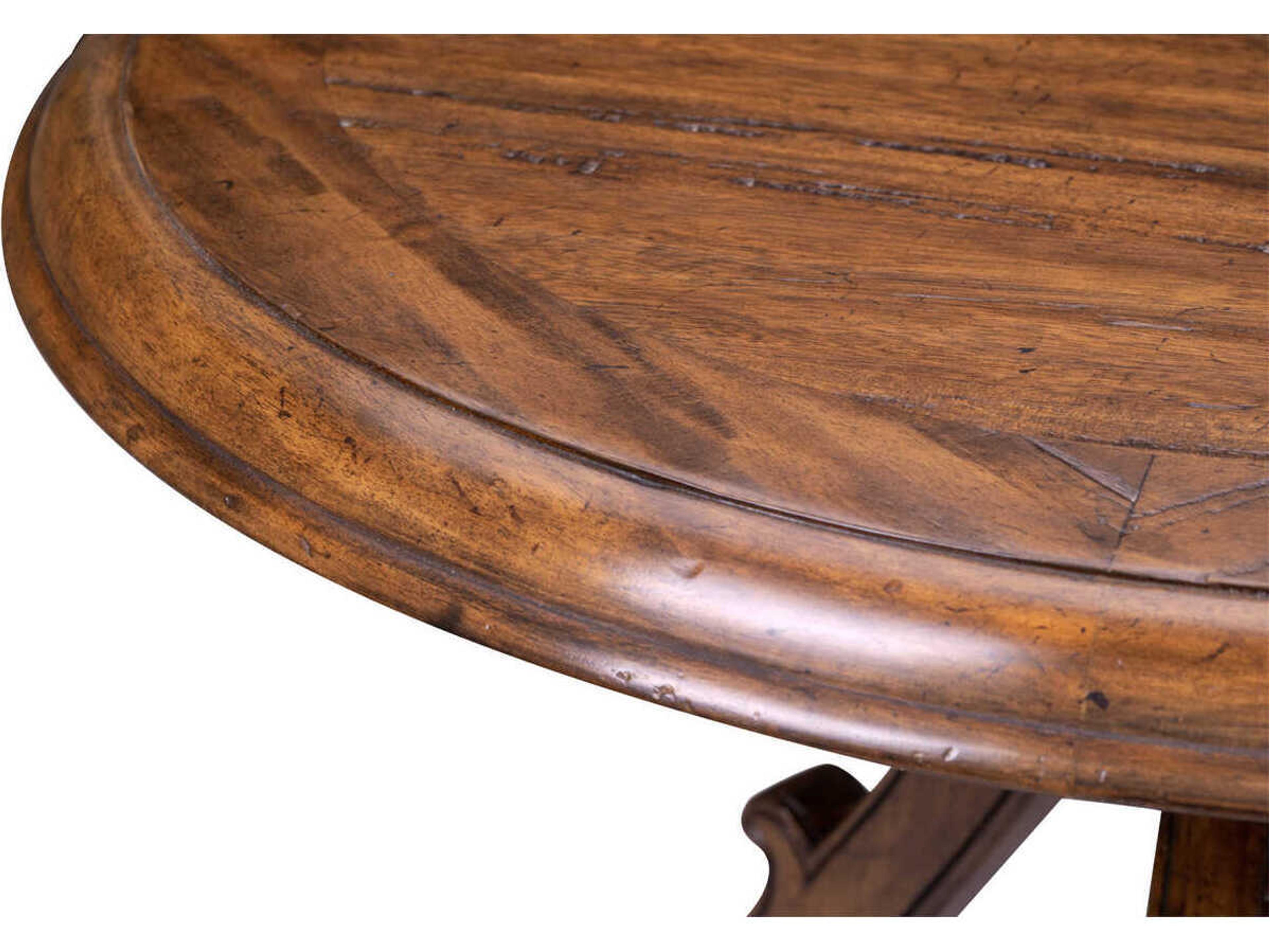 Maitland Smith Shepard Round Wood End Table