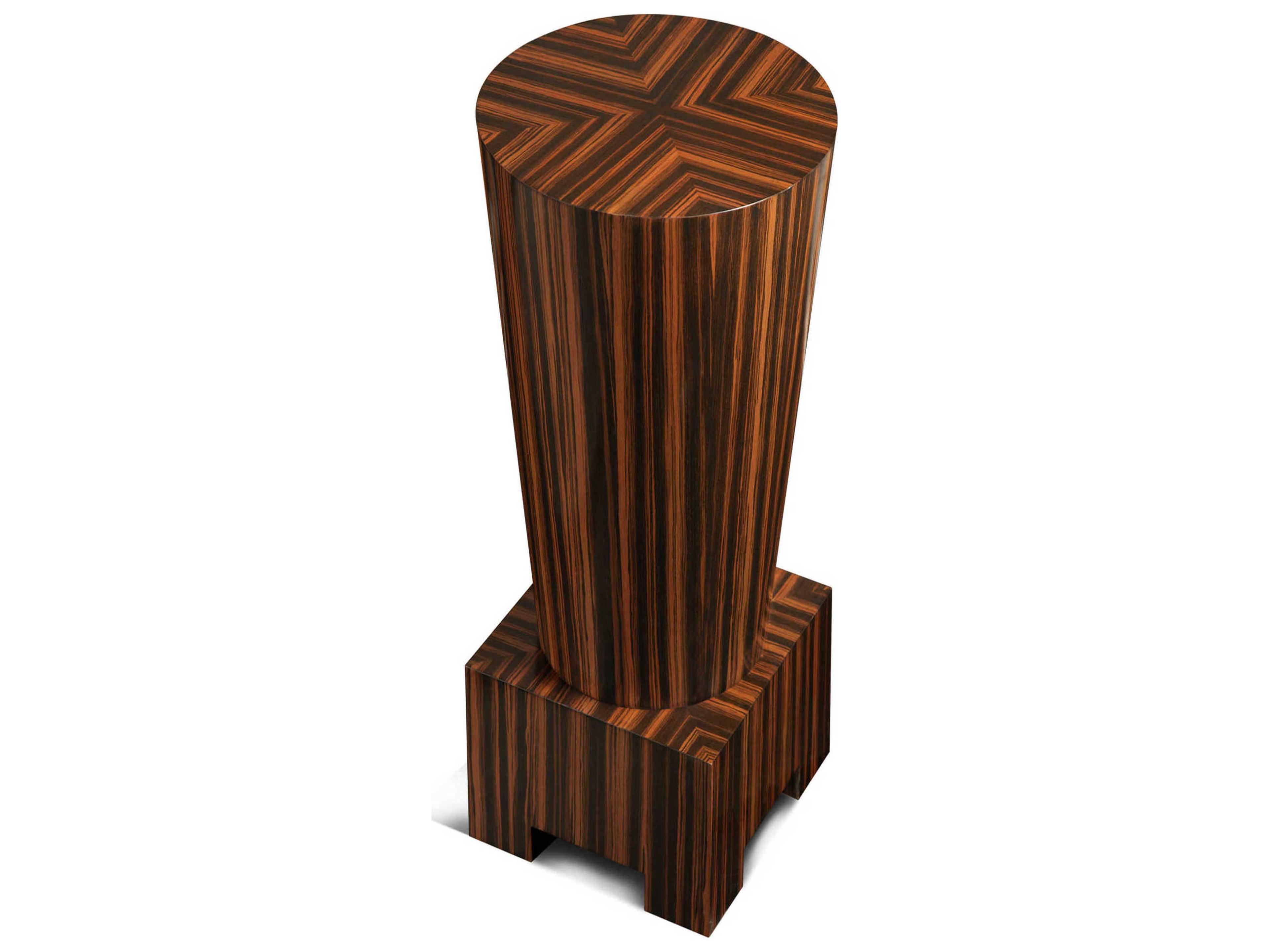 Maitland Smith Farrow Round Wood Amara End Table