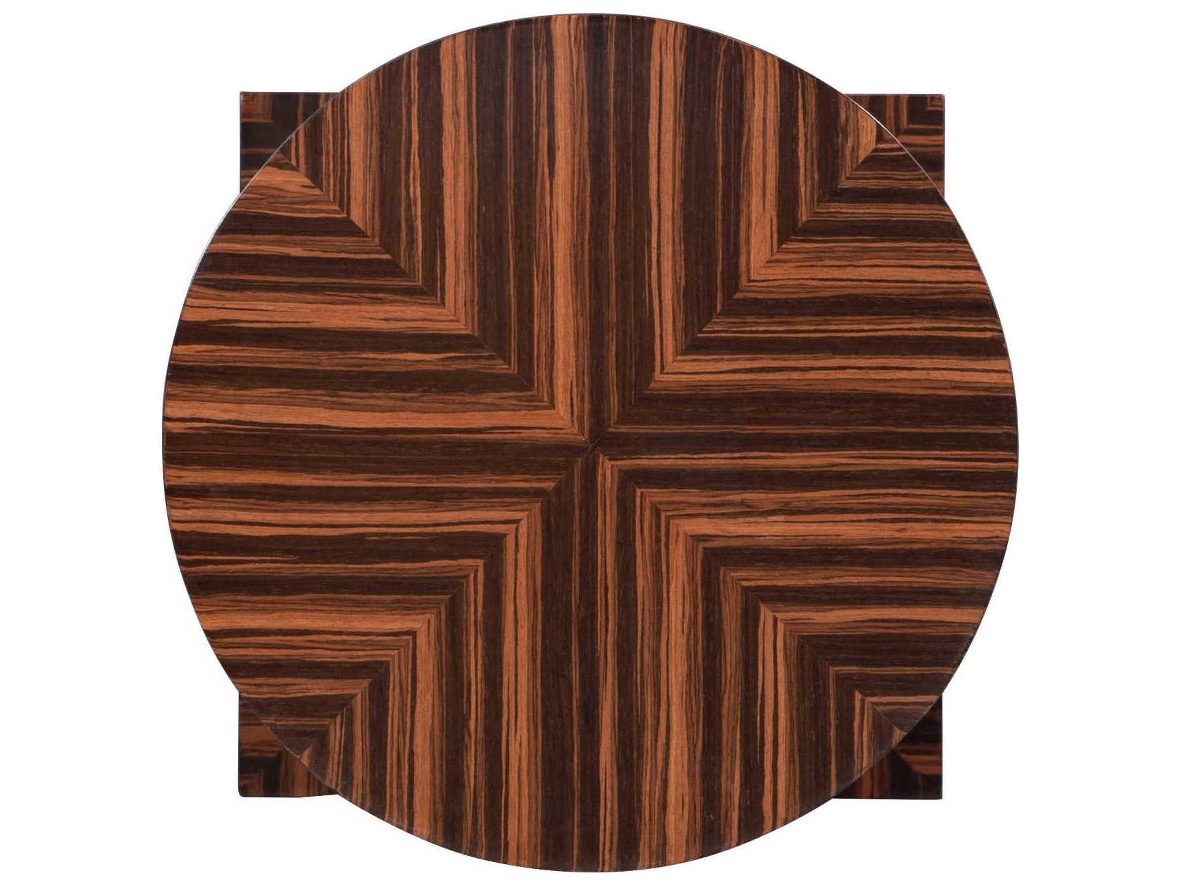 Maitland Smith Farrow Round Wood Amara End Table