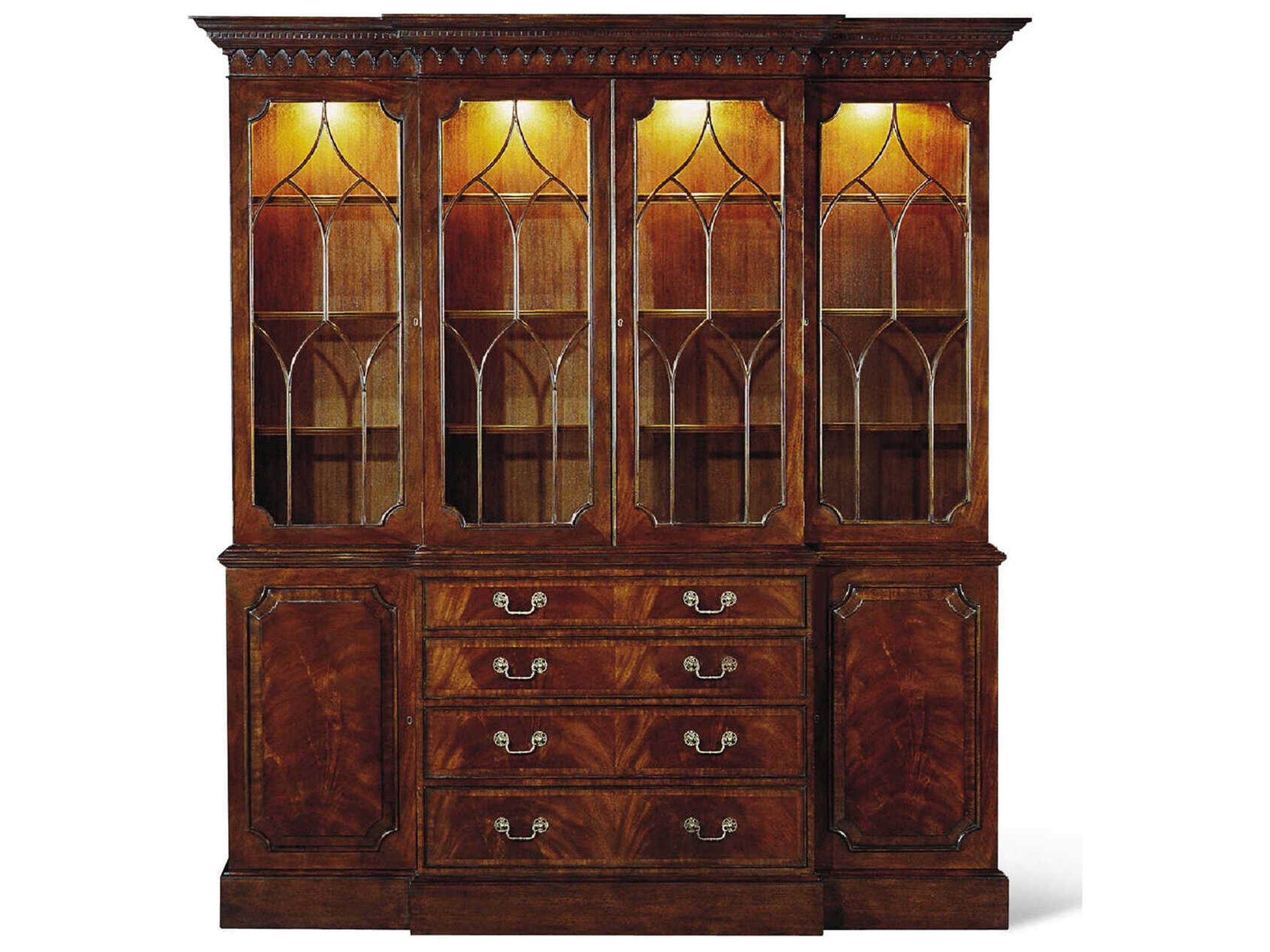 Jessica Mahogany Wood Display Cabinet