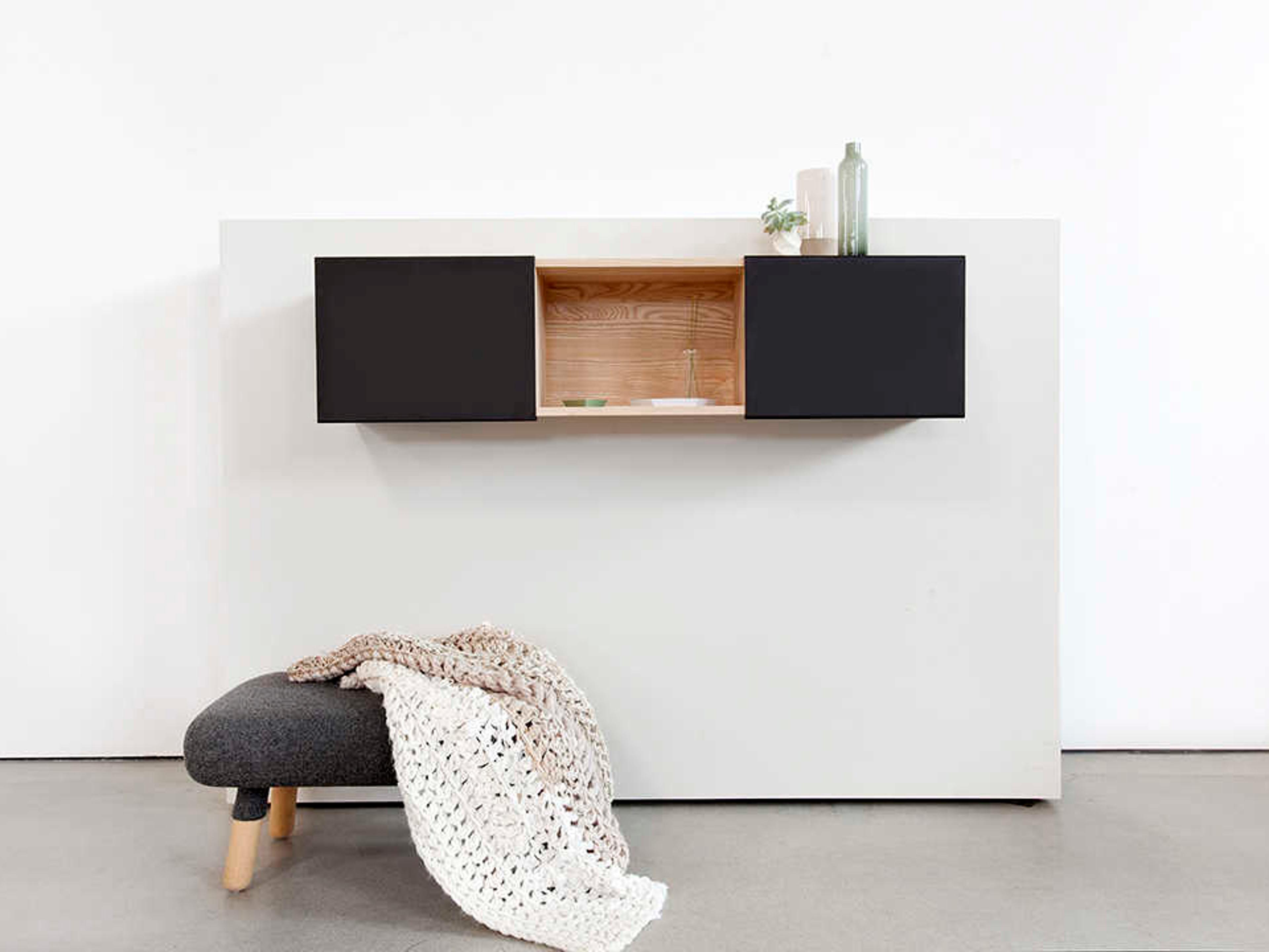 Mash Studios Ash / Matte Black Wall Shelf