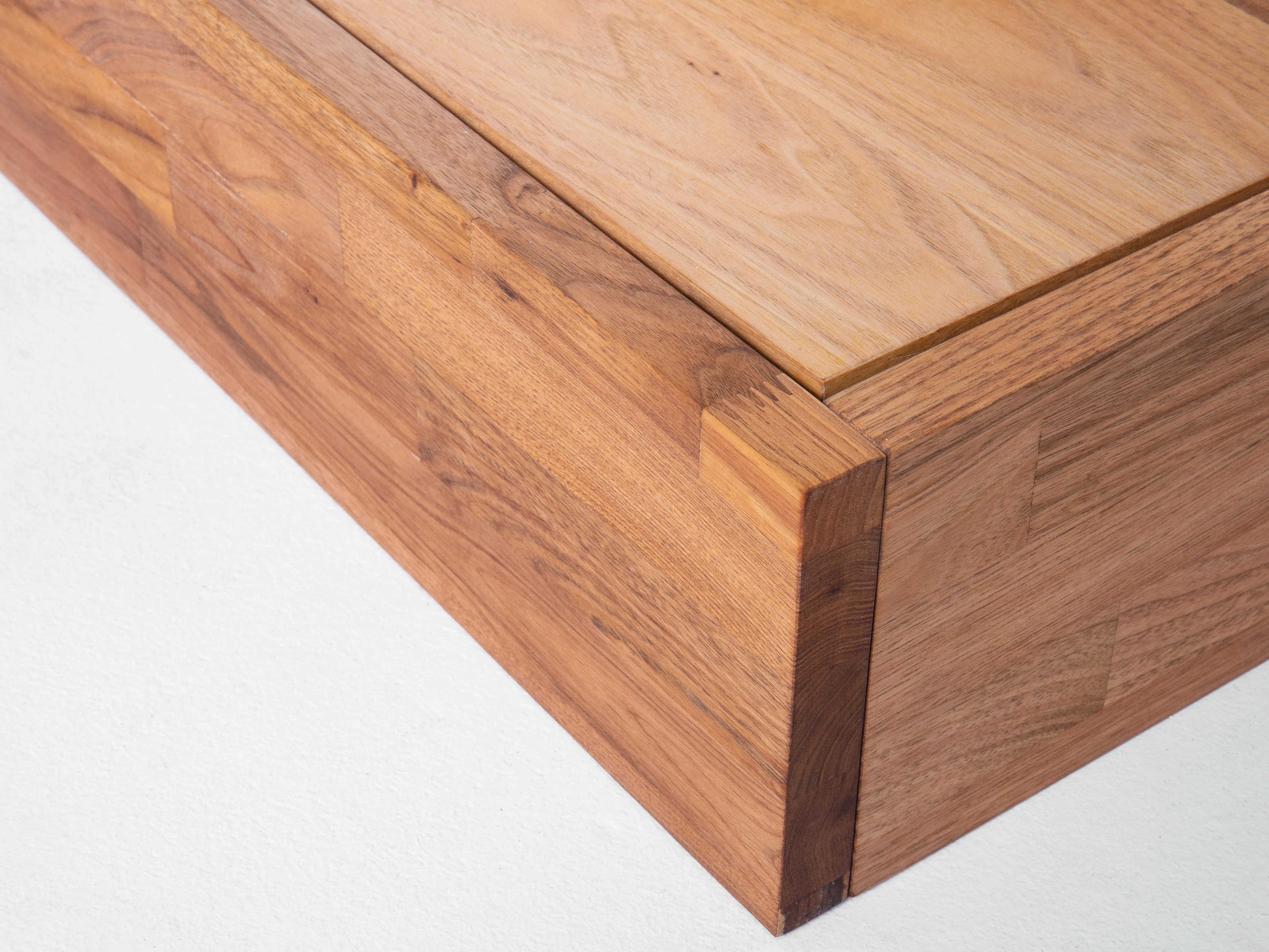 Mash Studios Walnut Brown Wood King Platform Bed