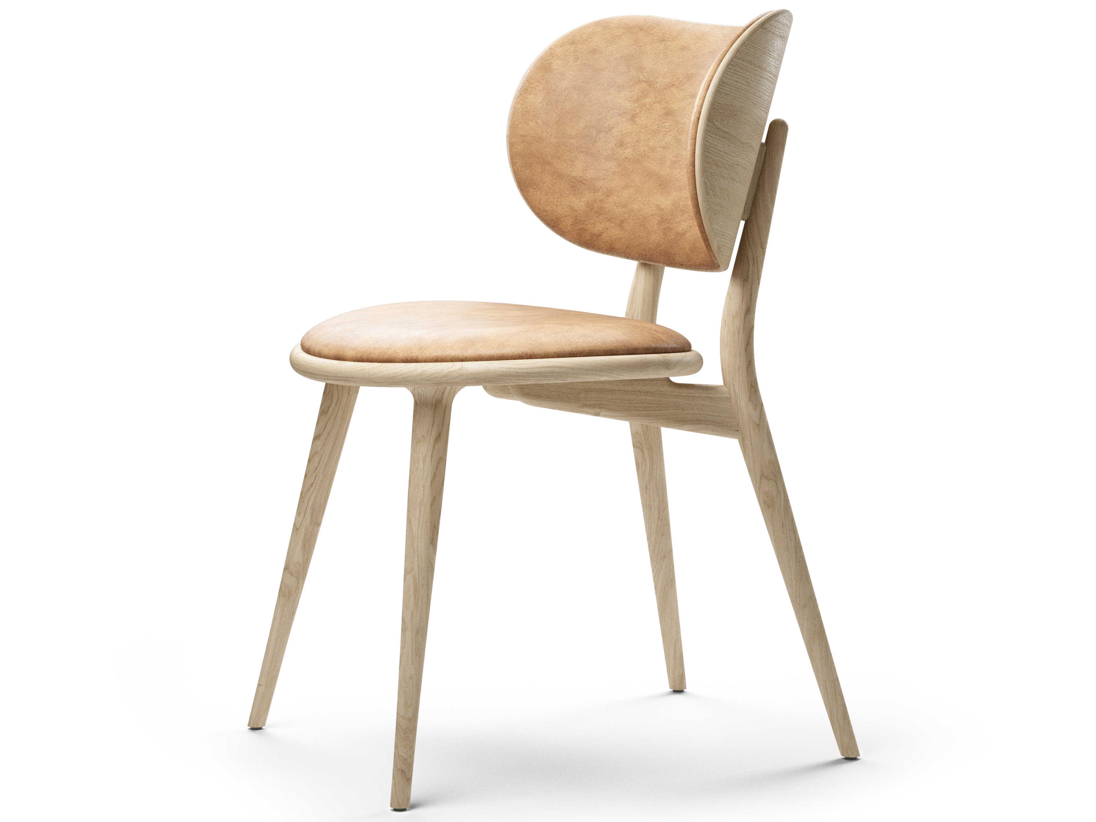 Leather Brown Upholstered Side Dining Chair