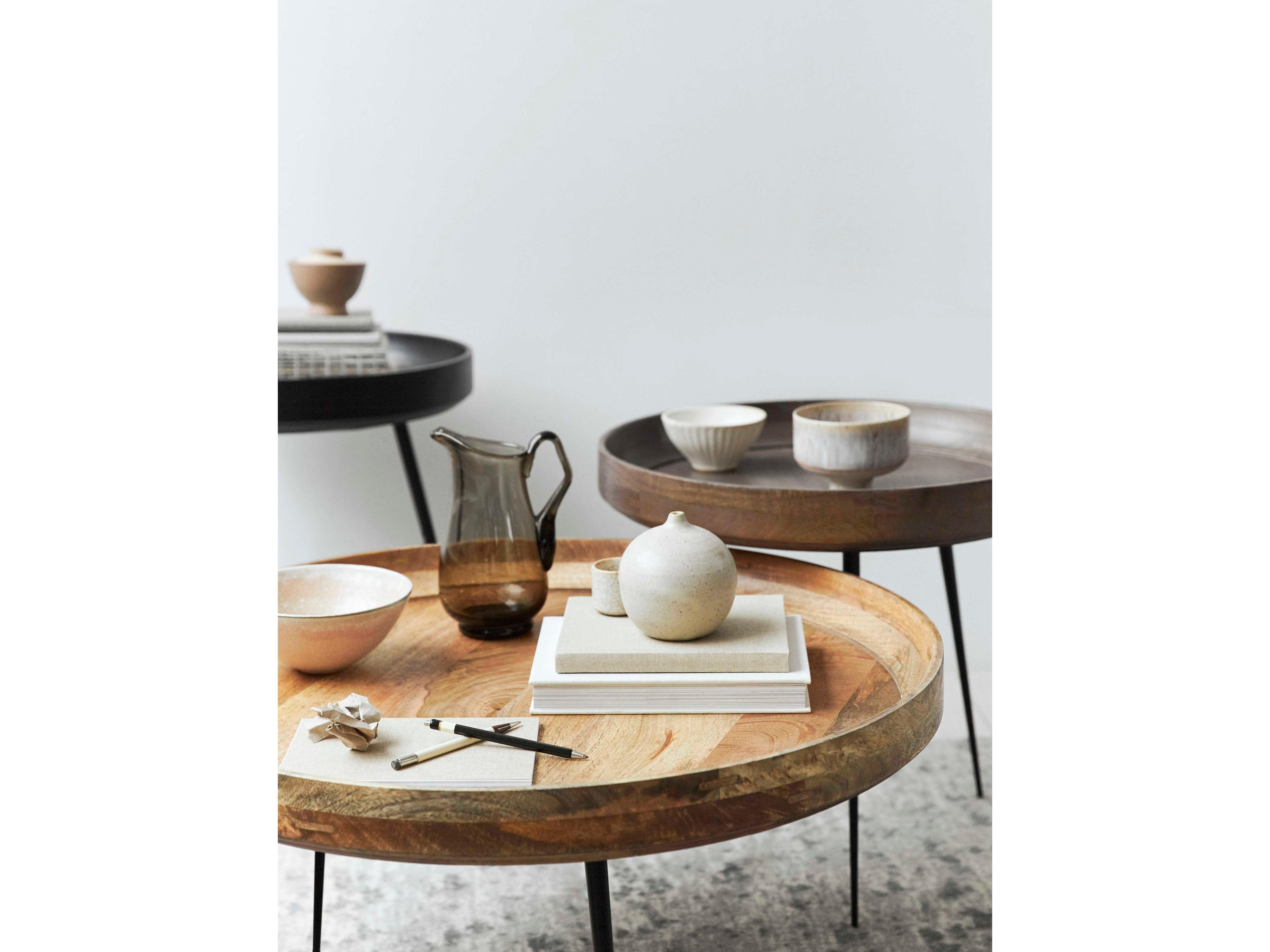 Mater Bowl Round Wood Natural Coffee Table