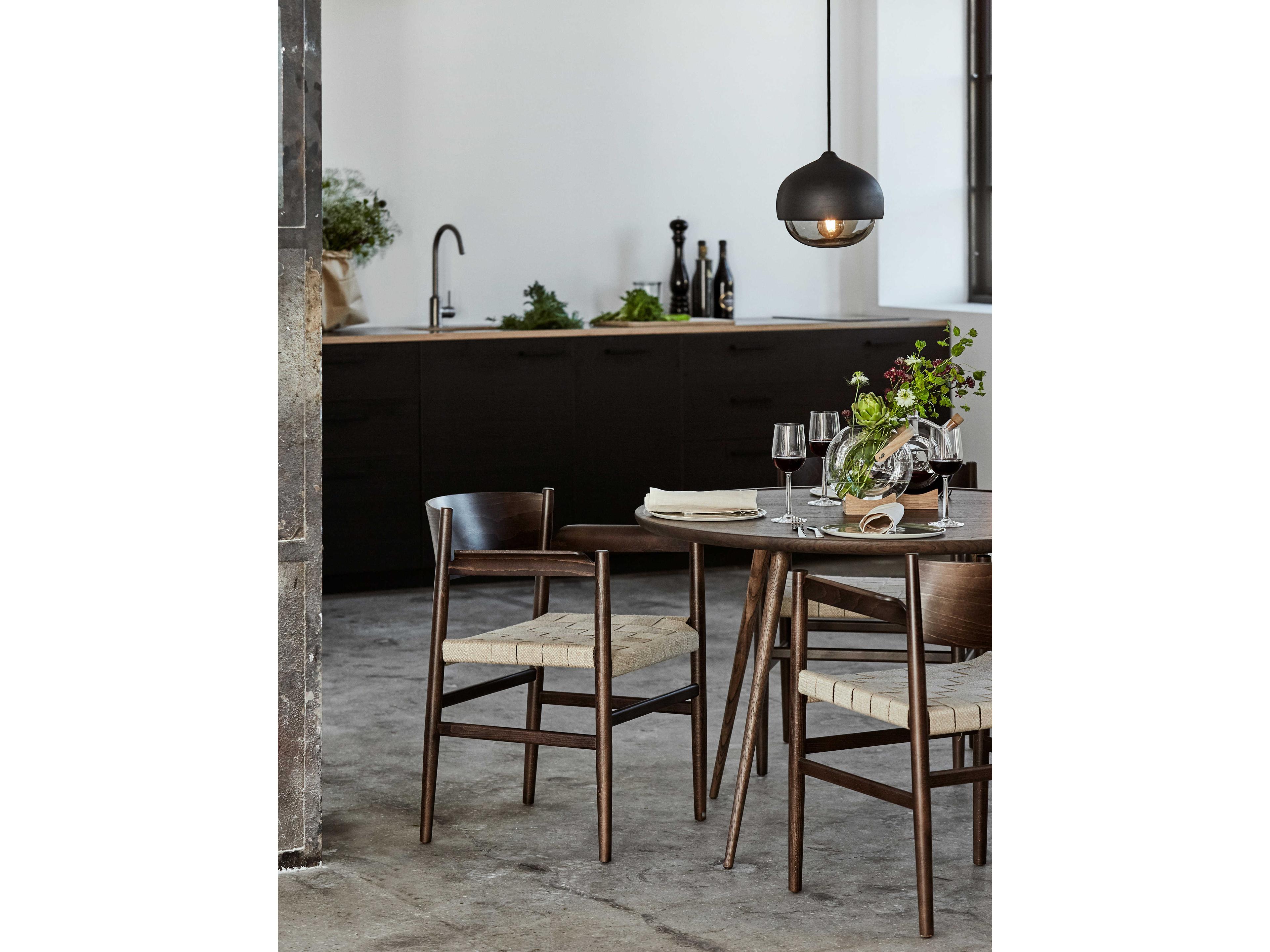 Mater Terho Black Lacquered Glass LED Bell Mini Pendant