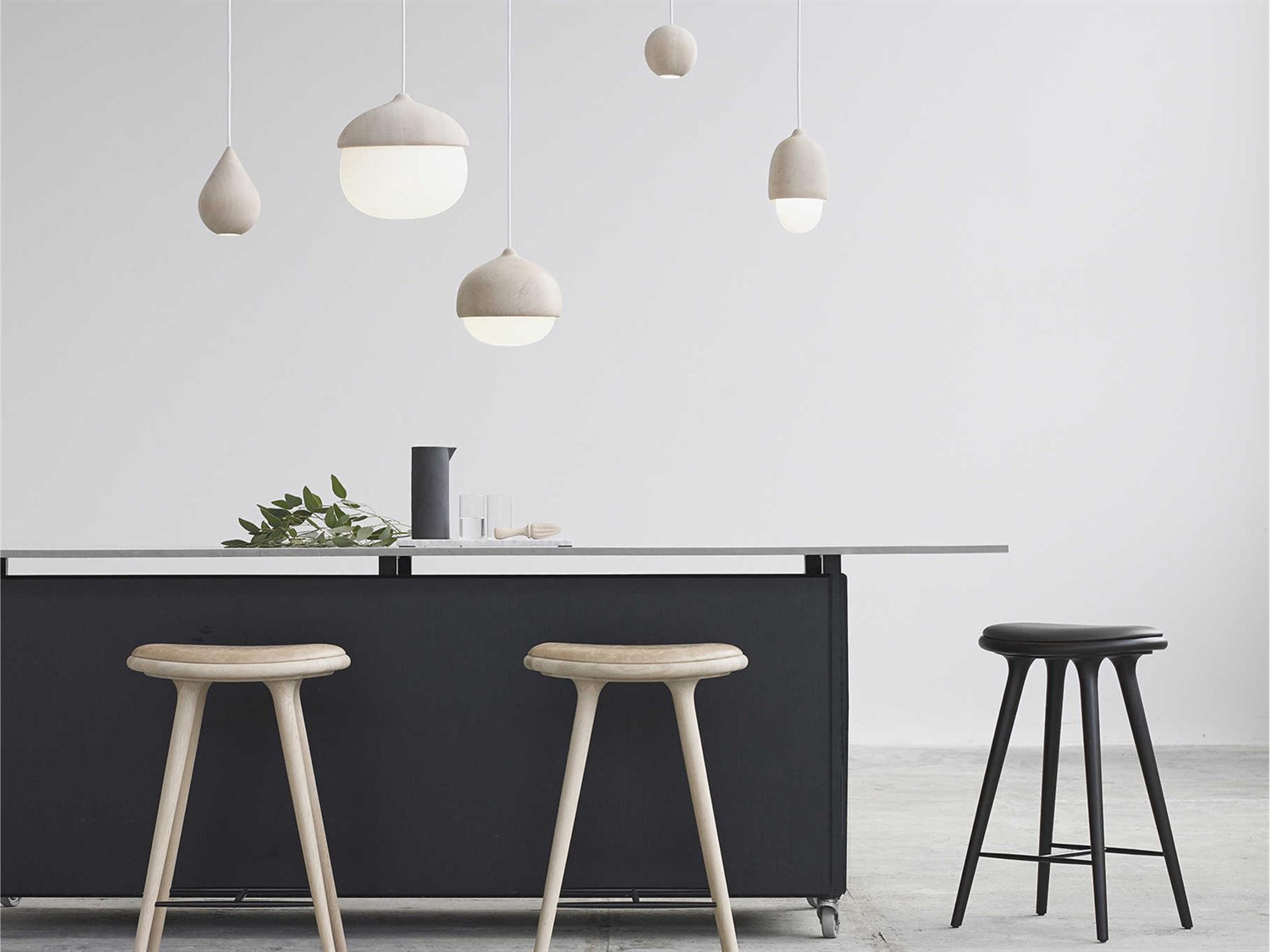 Mater Liuku Matt Lacquered Off White LED Round Mini Pendant