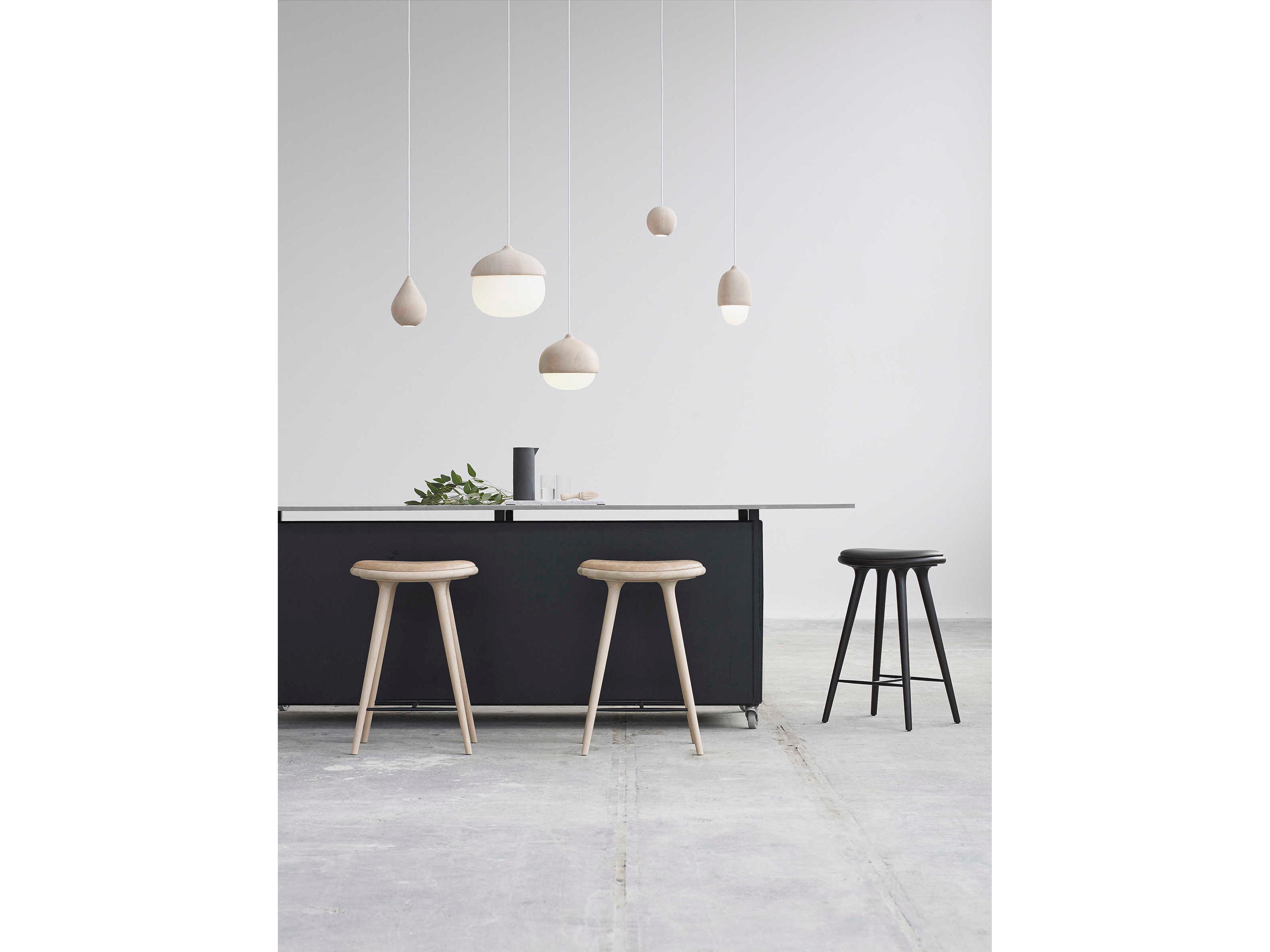 Mater Liuku Matt Lacquered Off White LED Bell Geometric Mini Pendant
