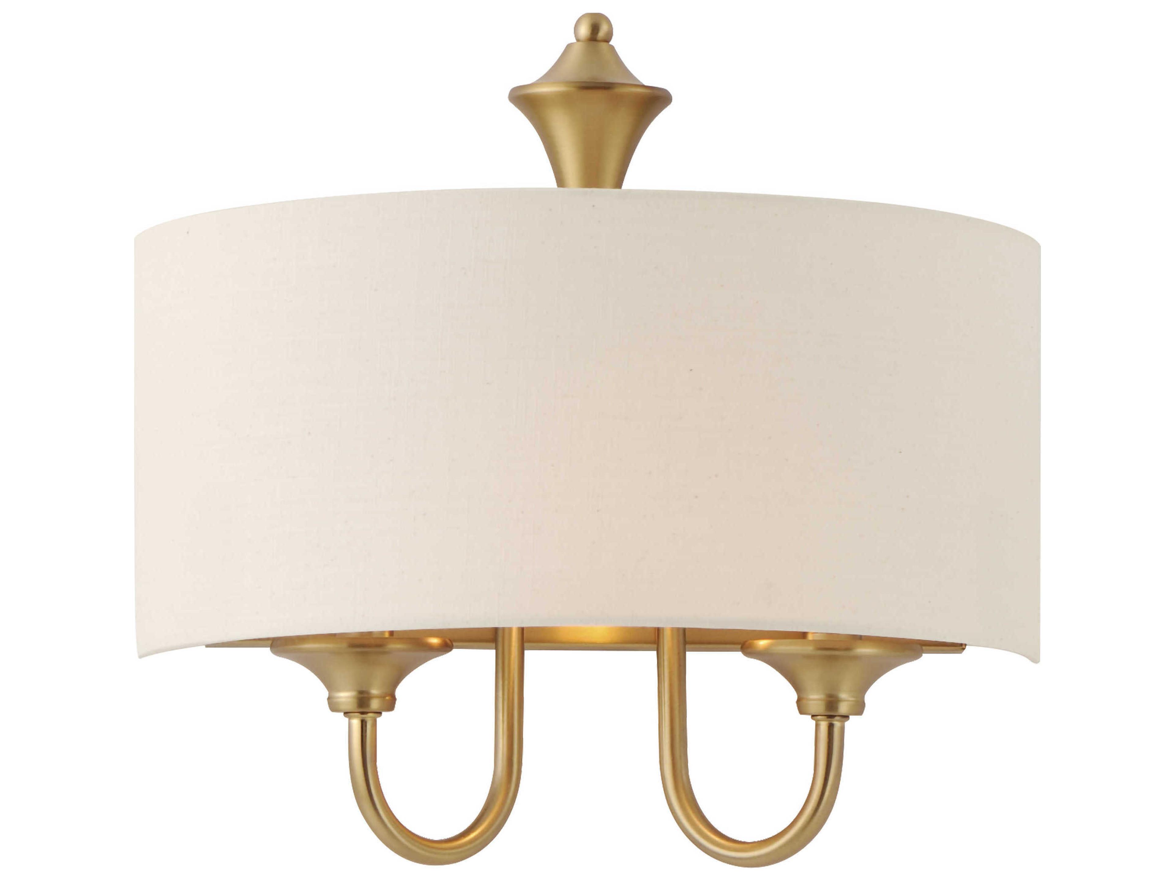Bongo 1-Light Natural Aged Brass Wall Sconce