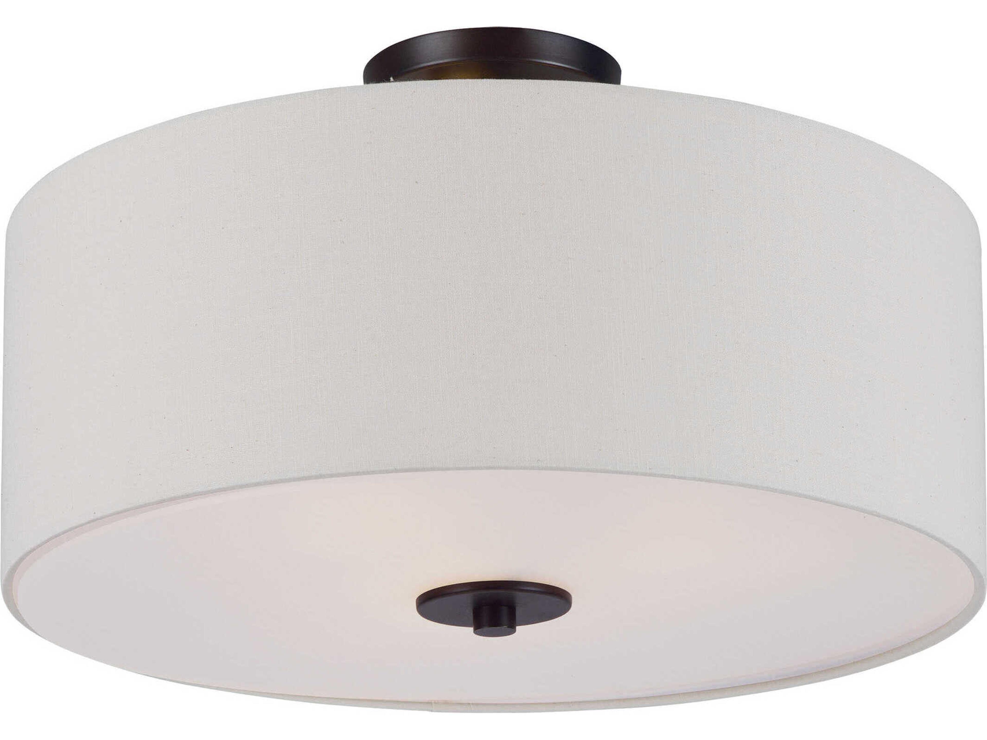 Bongo 3-Light Semi-Flush Mount Ceiling Light in Oil Rubbed Bronze