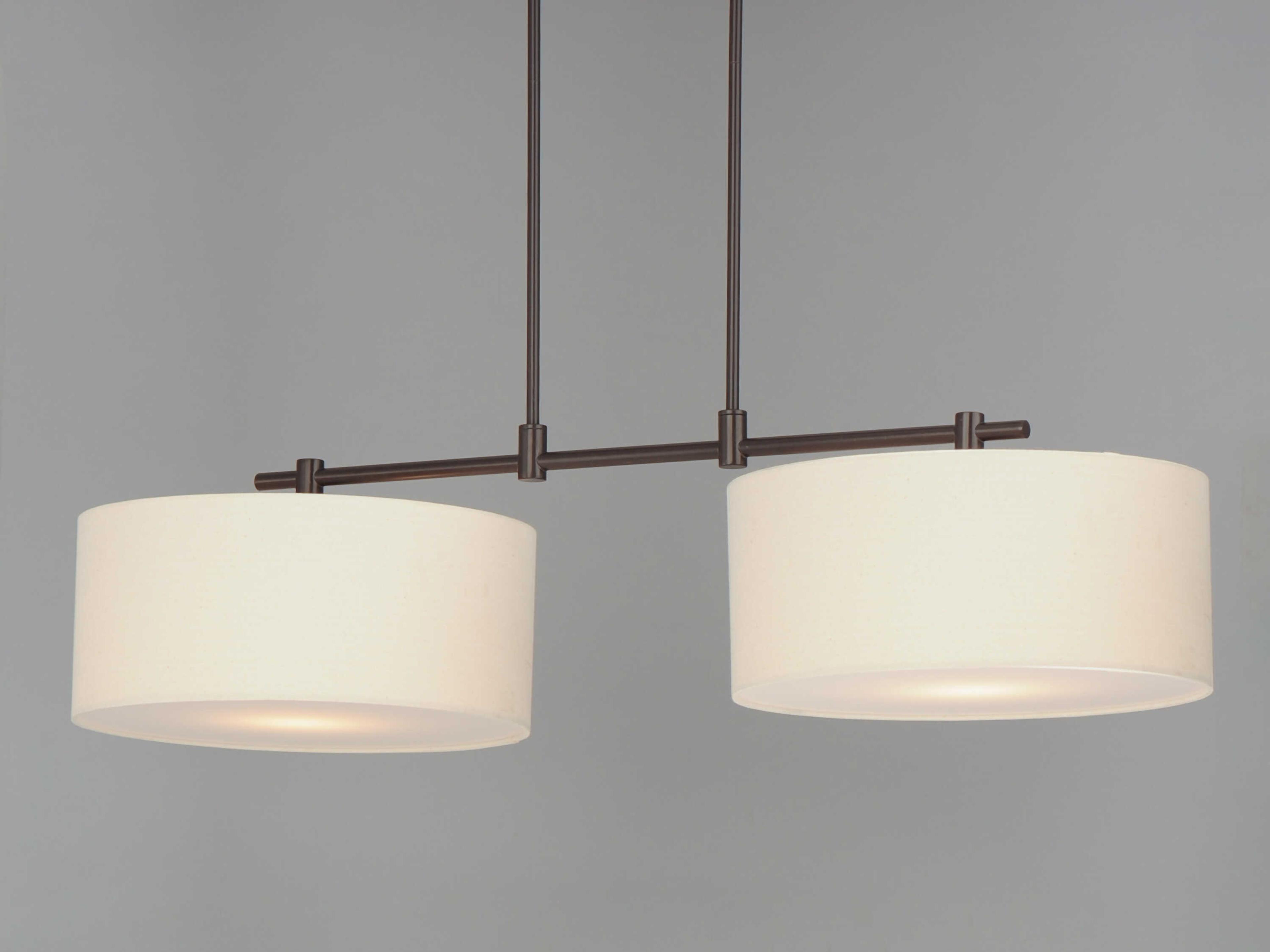 Maxim Lighting Bongo 2-Light Oil Rubbed Bronze Drum Island Pendant