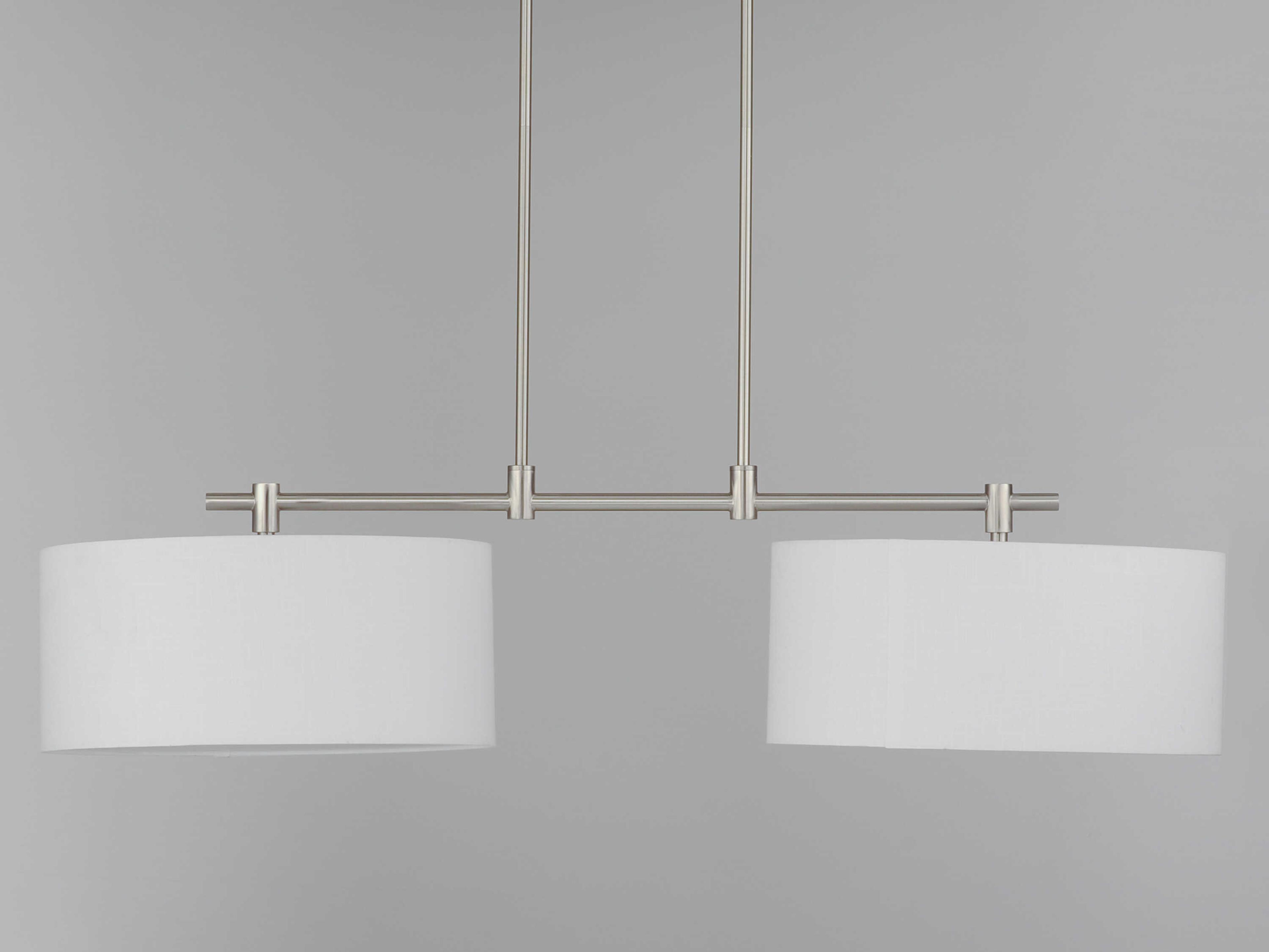 Maxim Lighting Bongo 2-Light Satin Nickel Drum Island Pendant