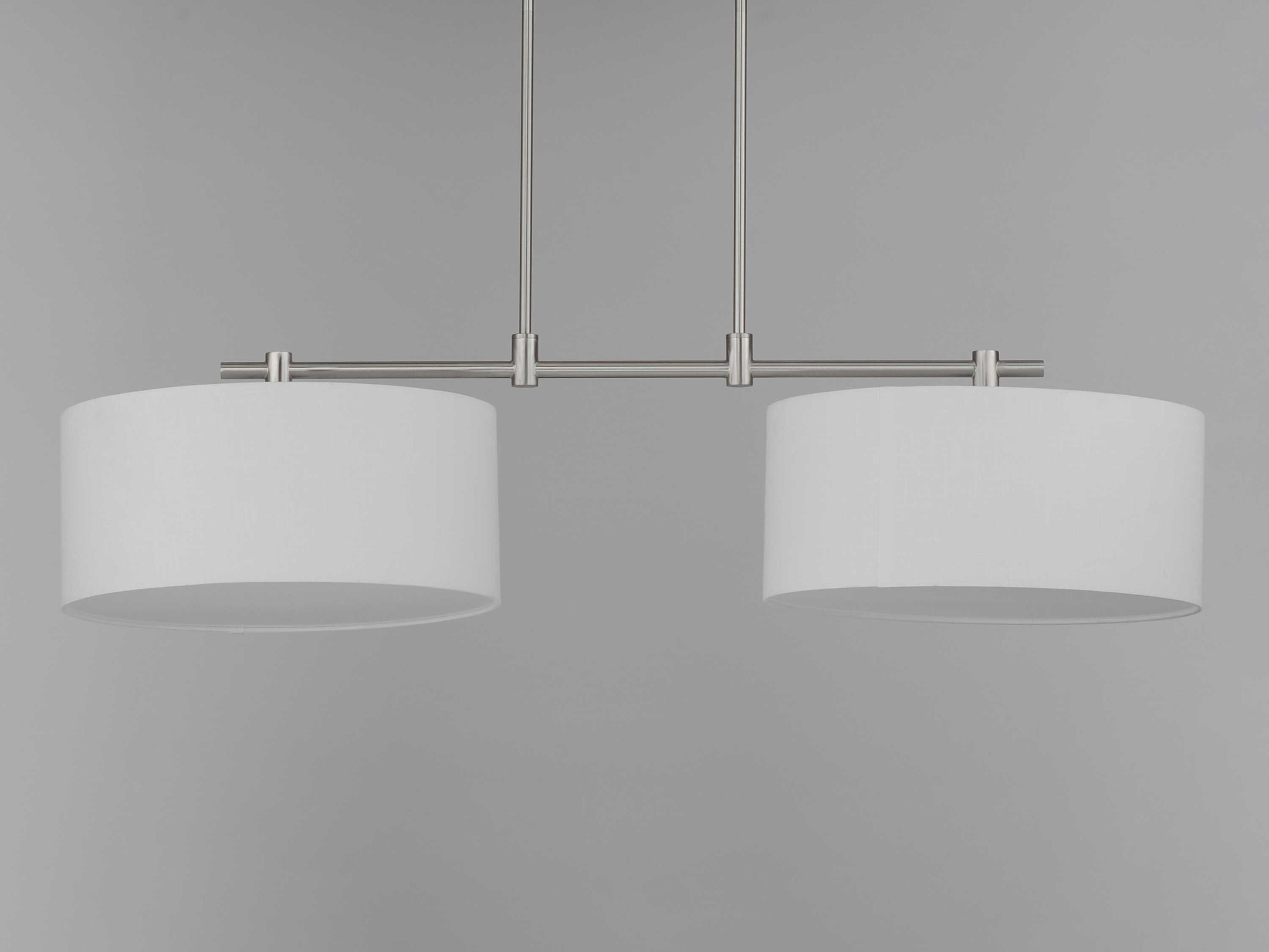 Maxim Lighting Bongo 2-Light Satin Nickel Drum Island Pendant