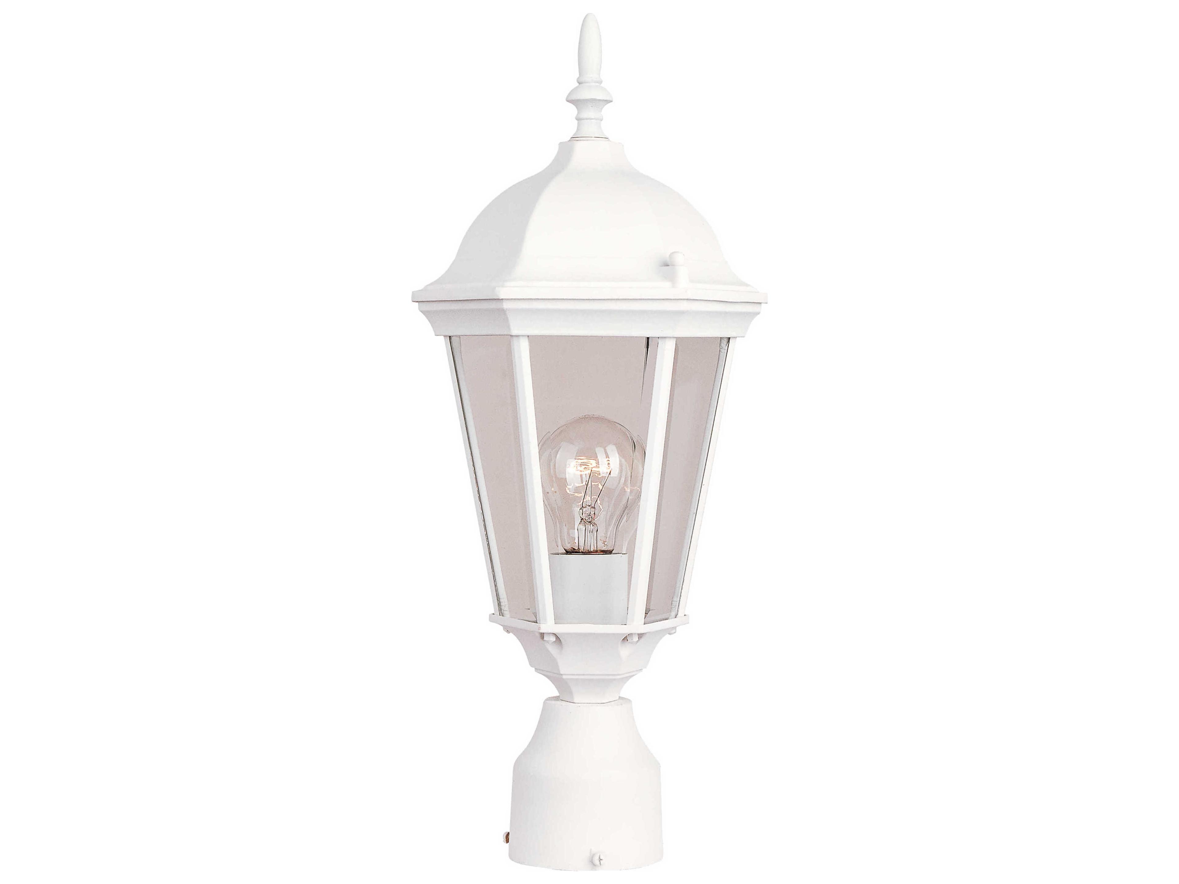 Westlake & Clear Glass Incandescent Outdoor Post Light