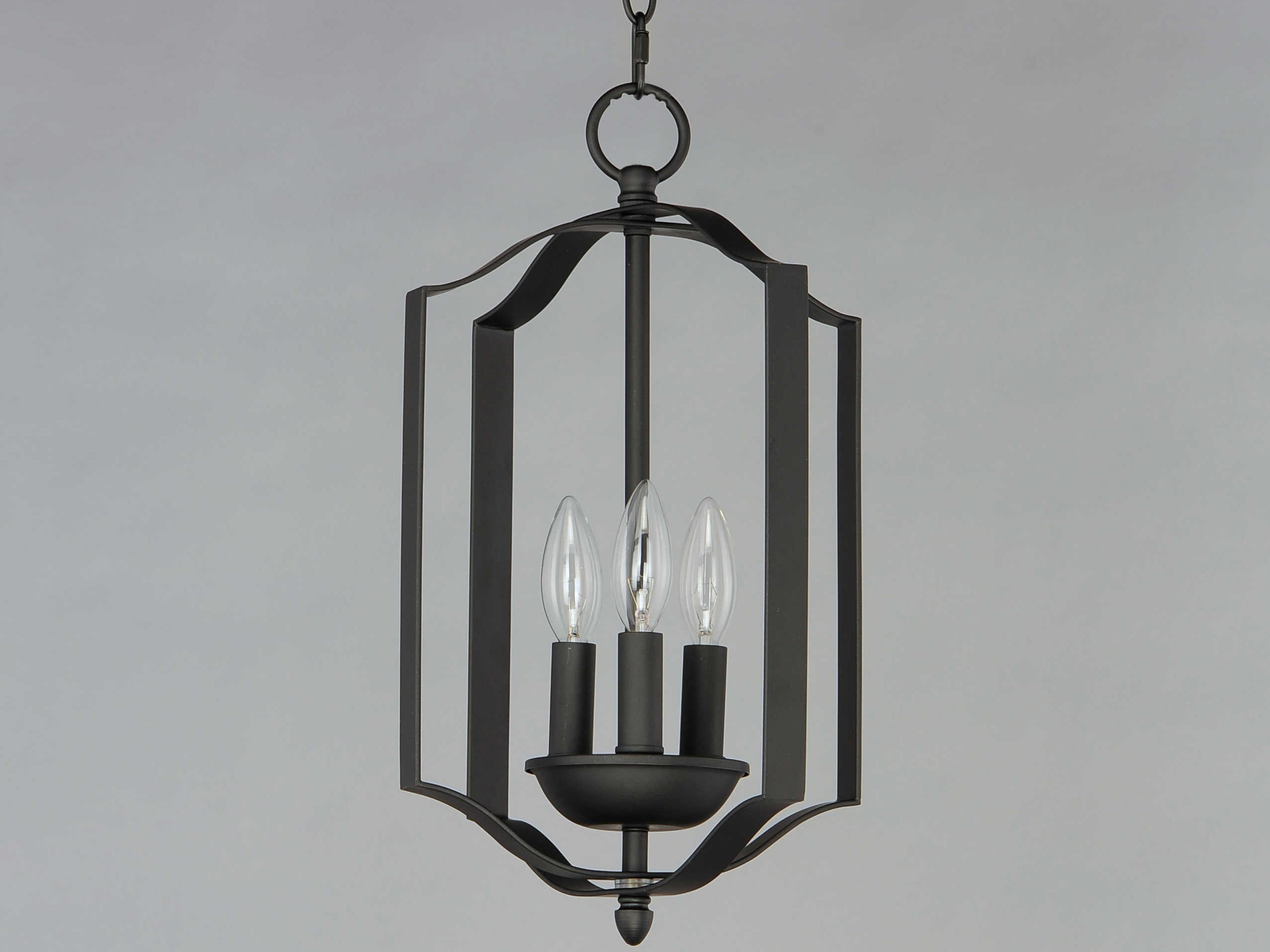Maxim Lighting Provident 3-Light Black Candelabra Chandelier