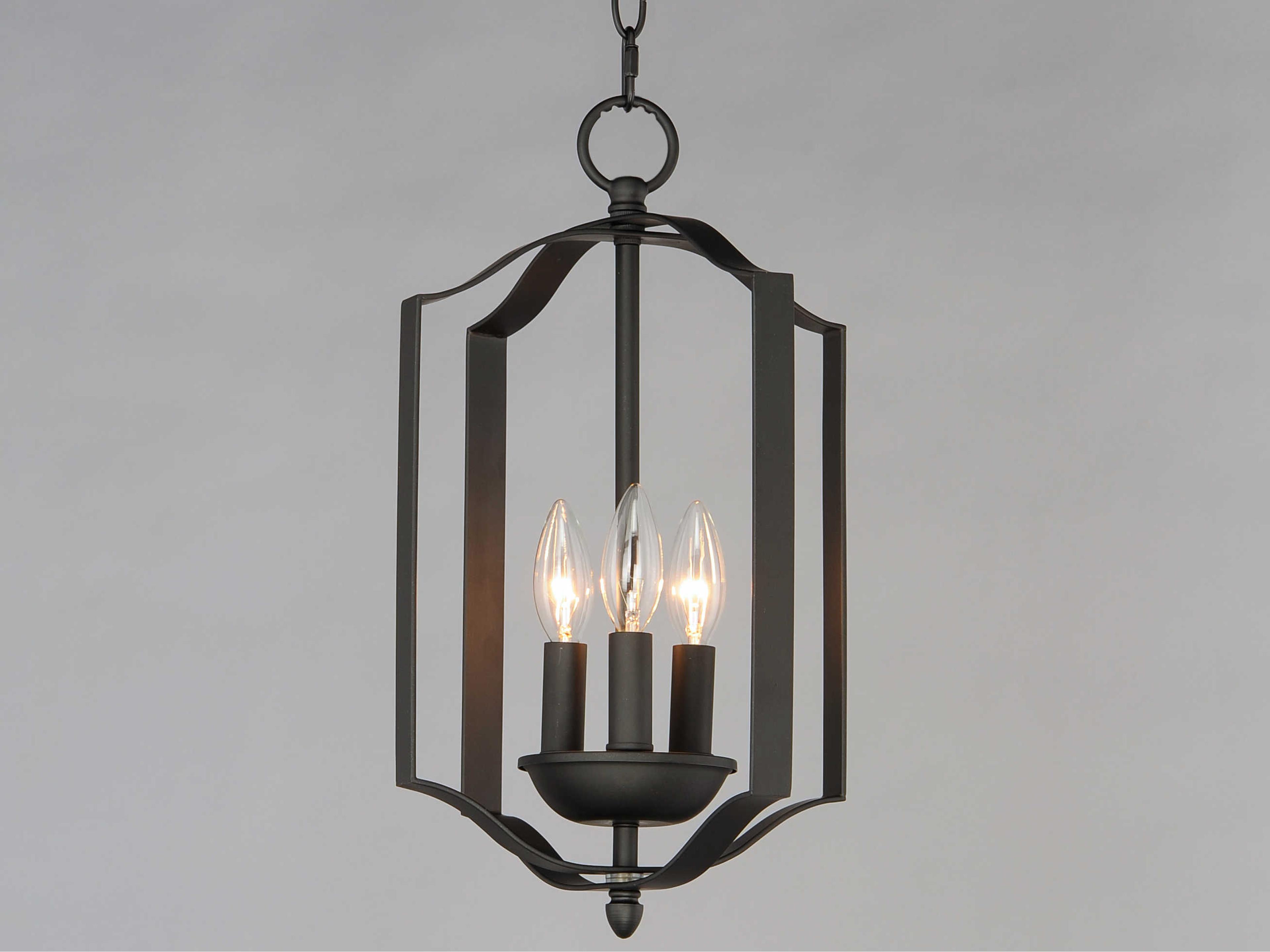 Maxim Lighting Provident 3-Light Black Candelabra Chandelier