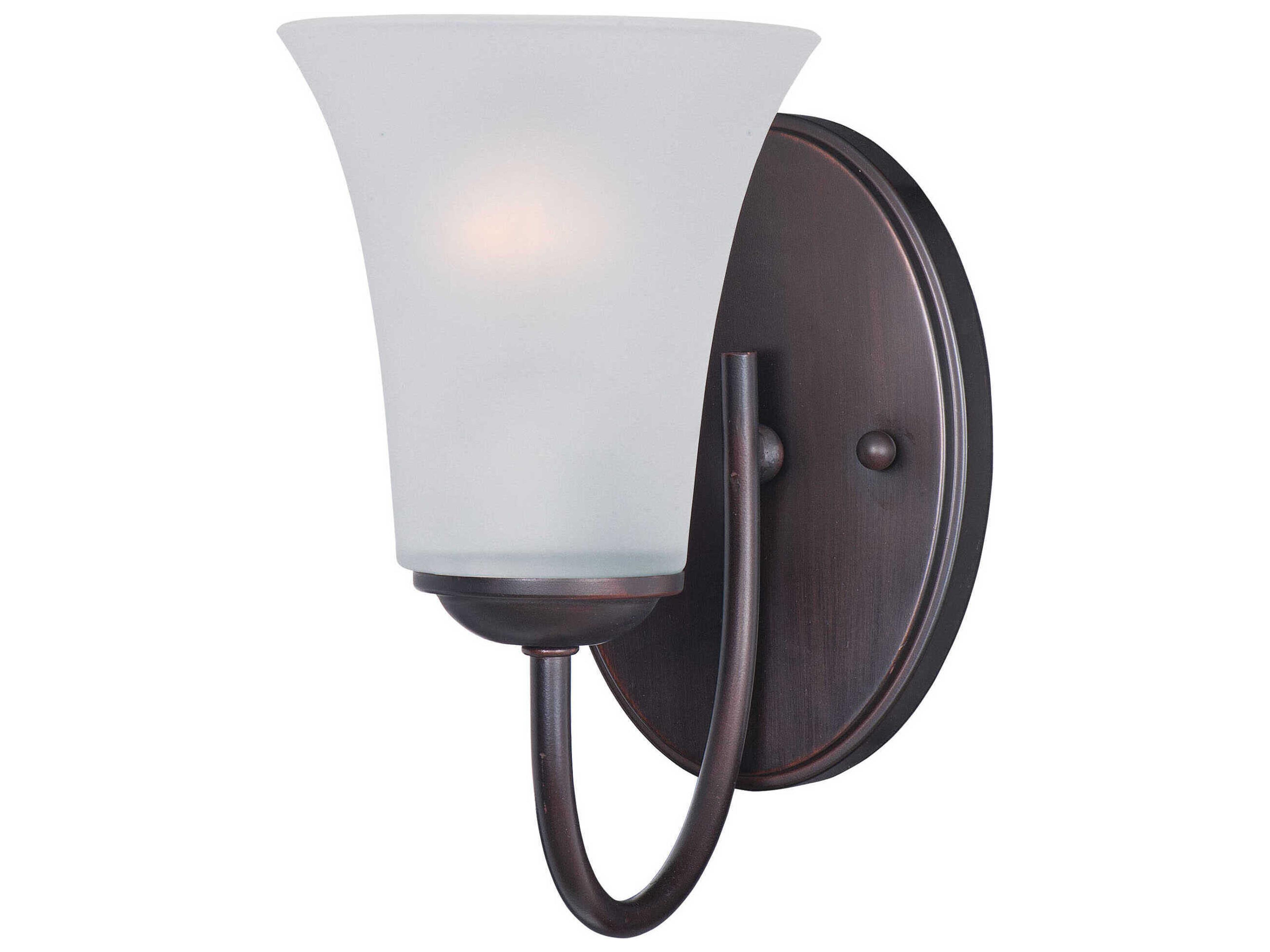 Logan Oil Rubbed Bronze Glass Wall Sconce