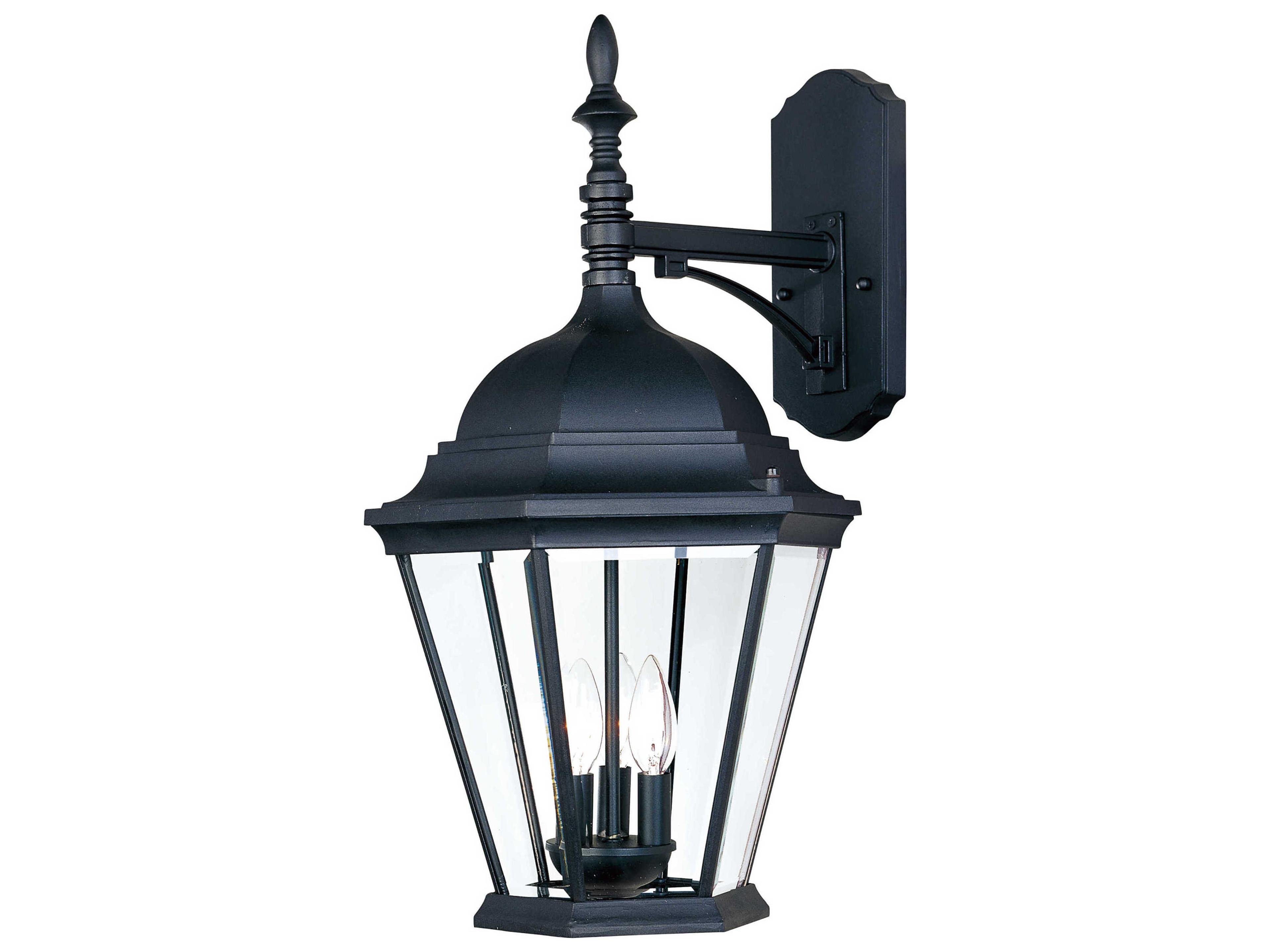 Westlake & Clear Glass 3 - Light Incandescent Outdoor Wall Light