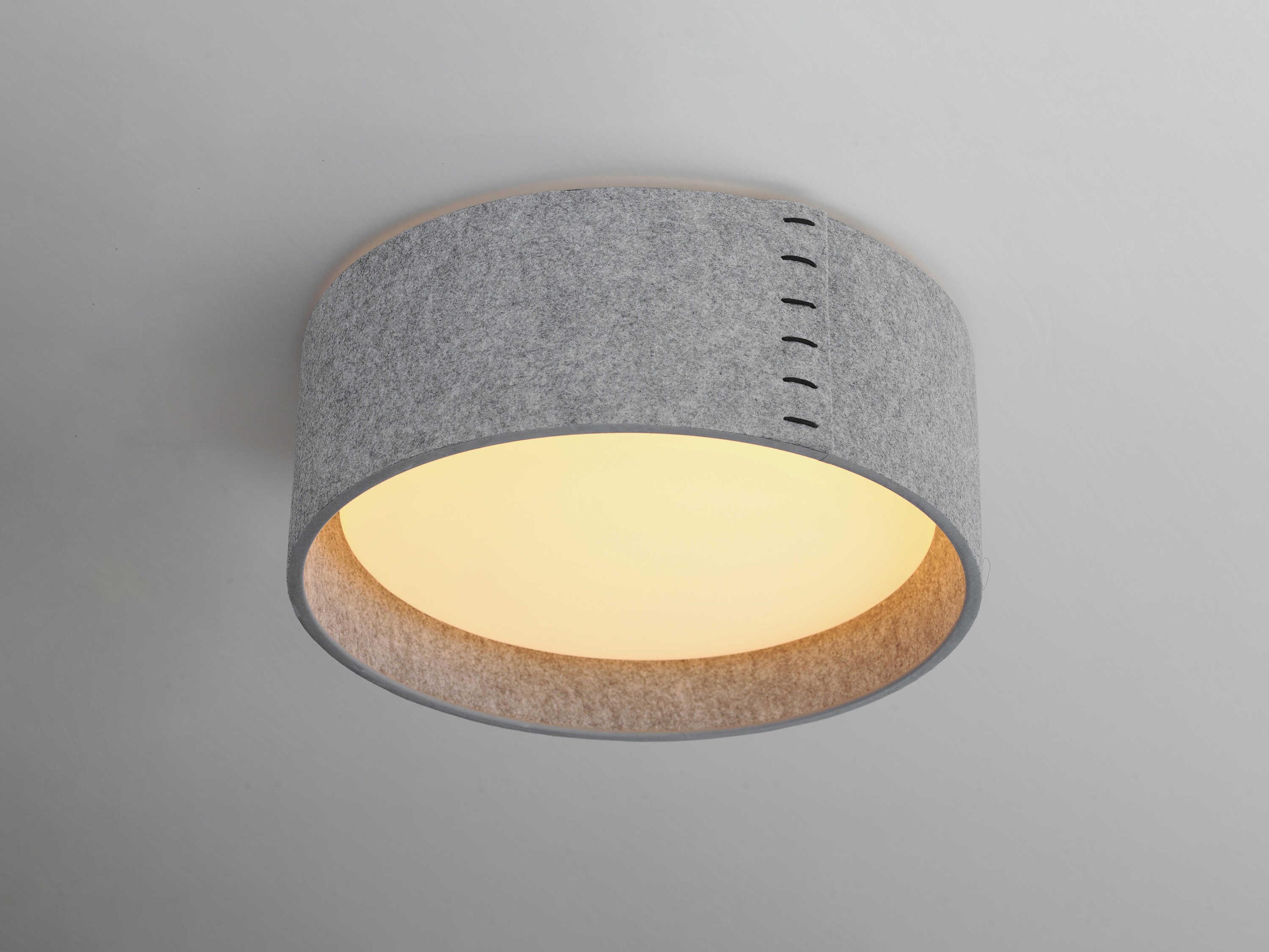 Maxim Lighting Prime 3-Light Gray LED Drum Flush Mount