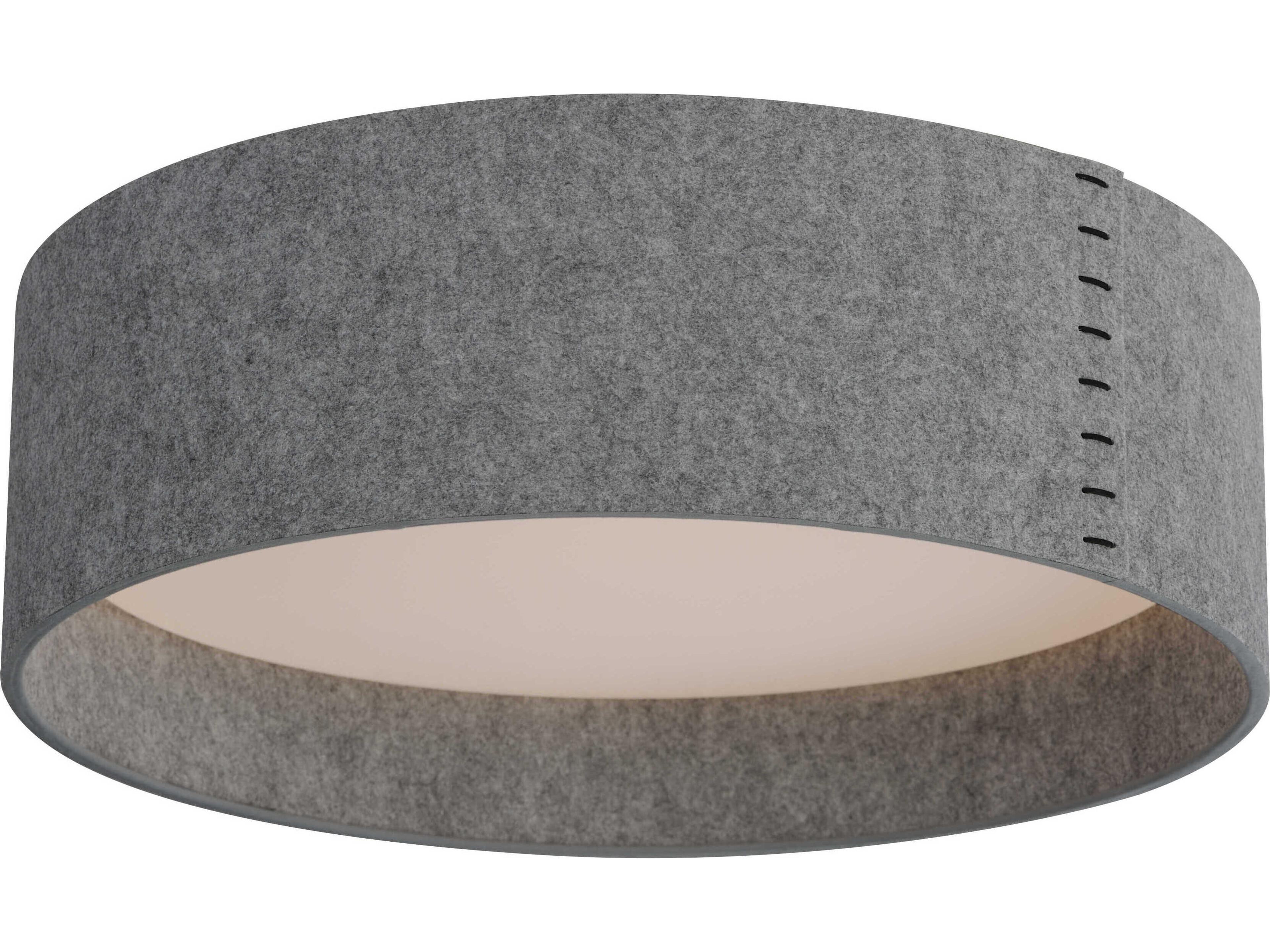 Prime 1-Light Gray LED Drum Flush Mount