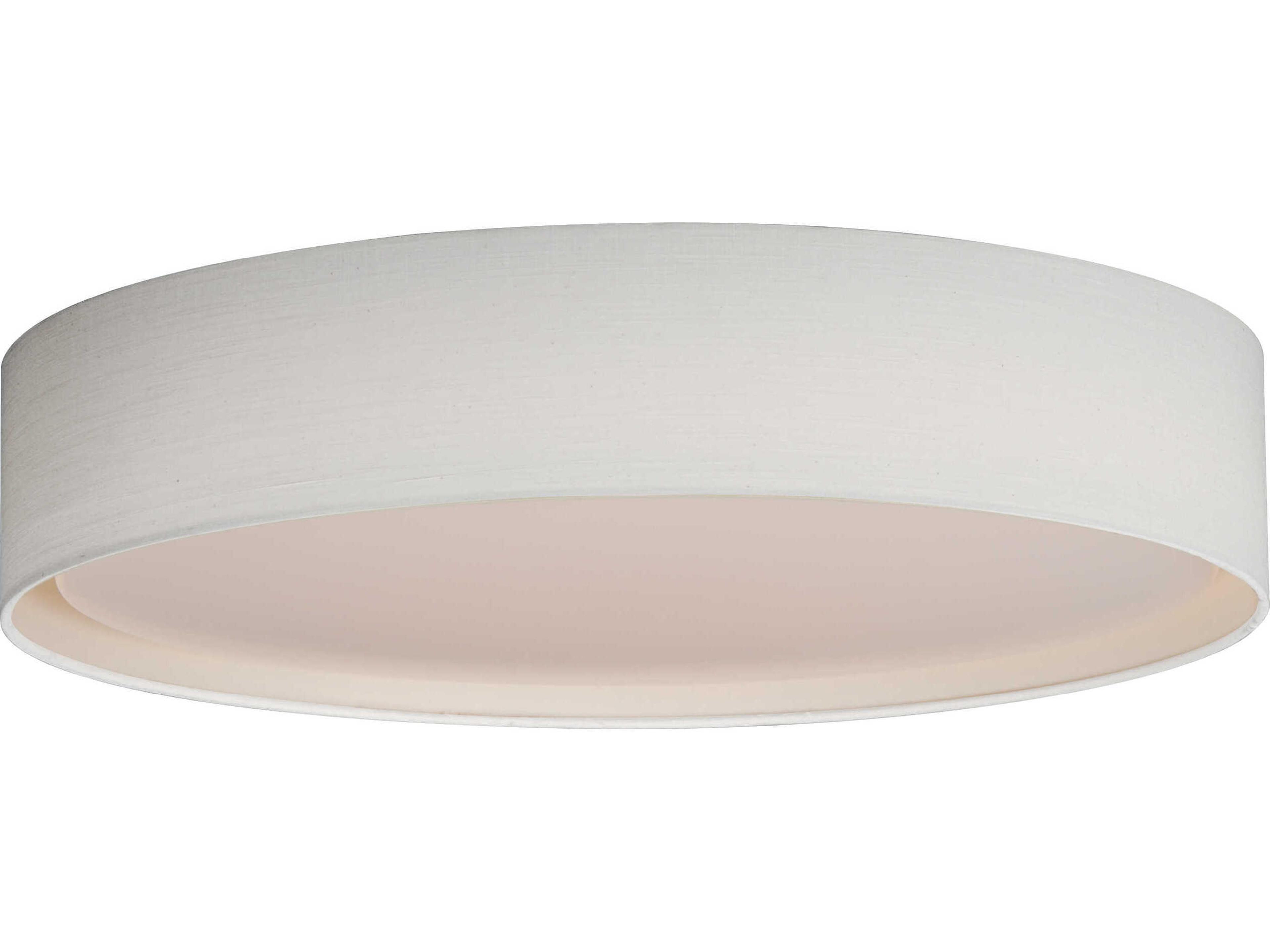 Prime 1-Light Oatmeal Off White LED Drum Flush Mount