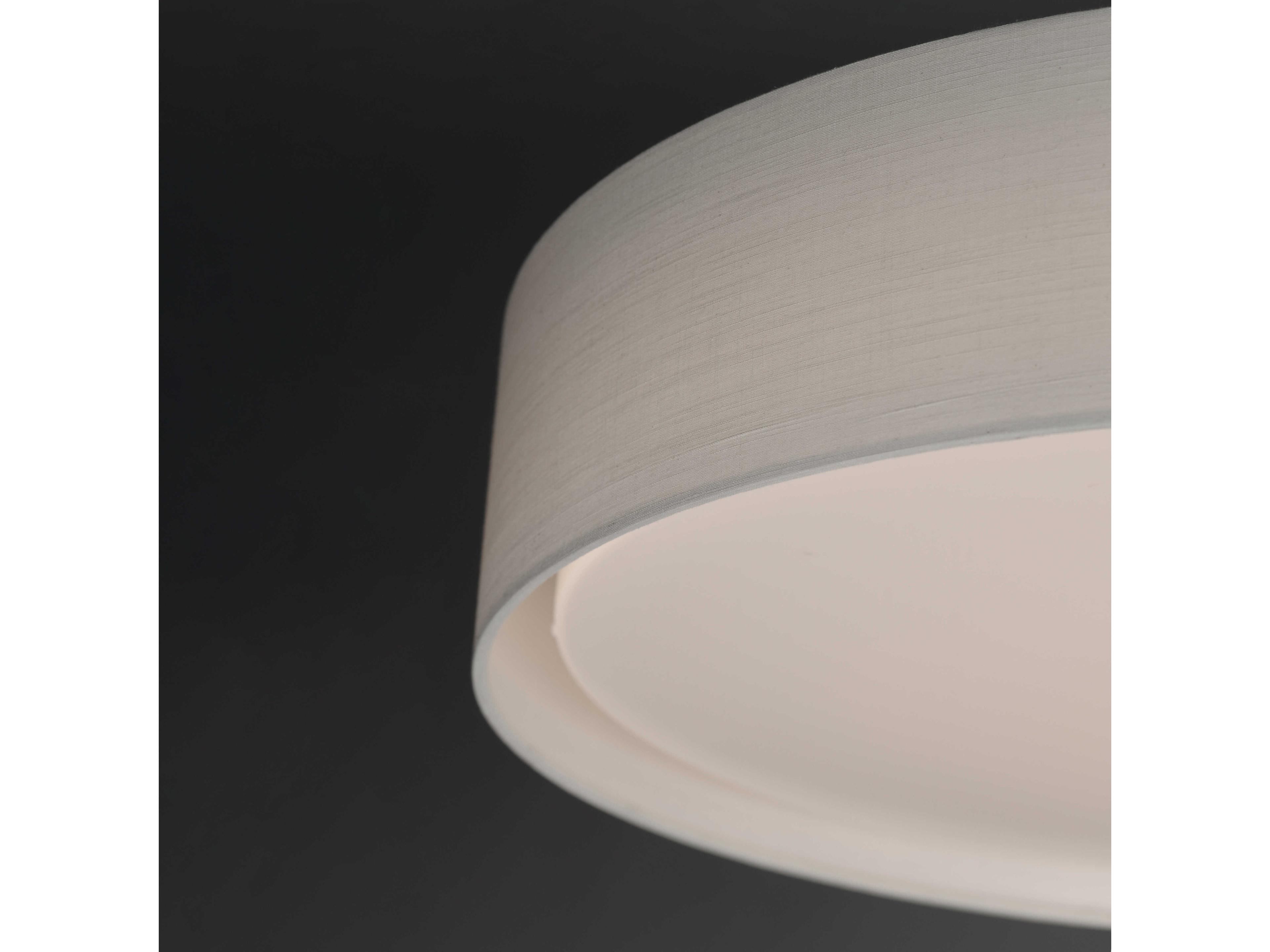 Maxim Lighting Prime 1-Light Oatmeal Off White LED Drum Flush Mount