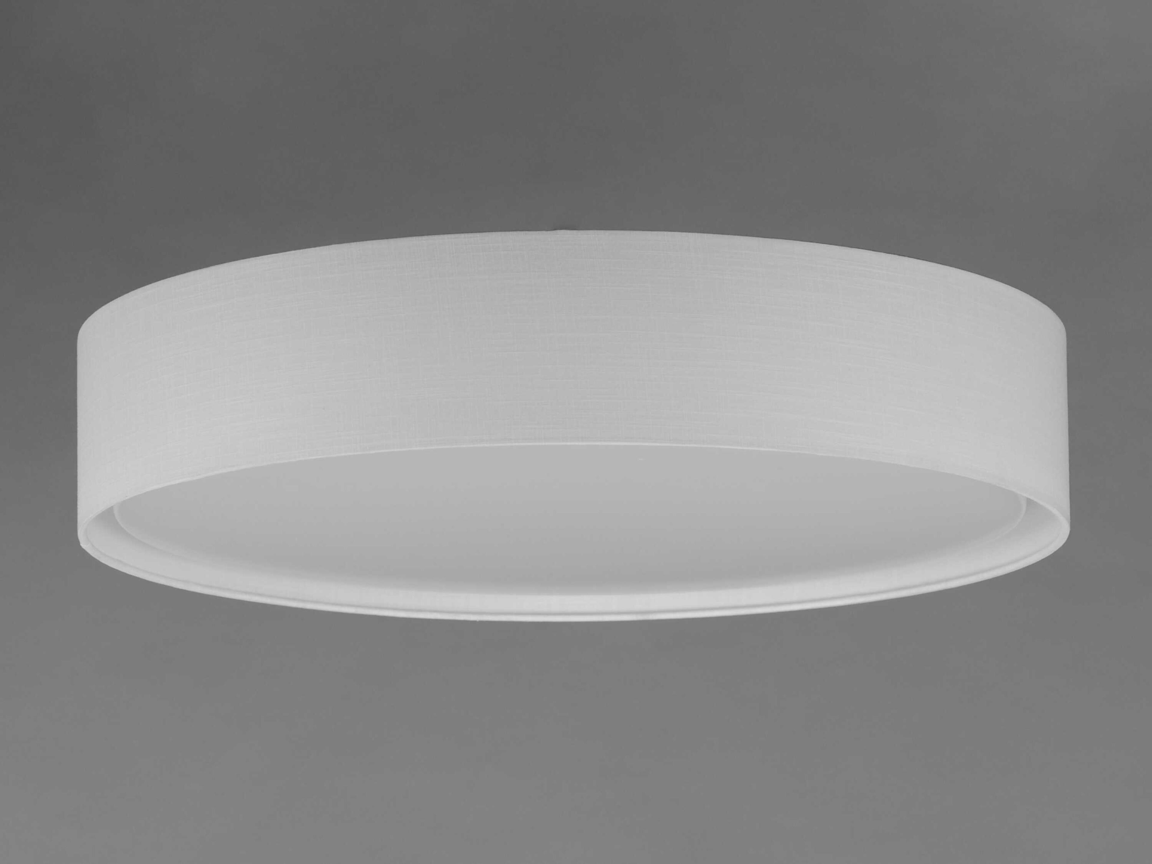 Maxim Lighting Prime 1-Light White Linen LED Drum Flush Mount