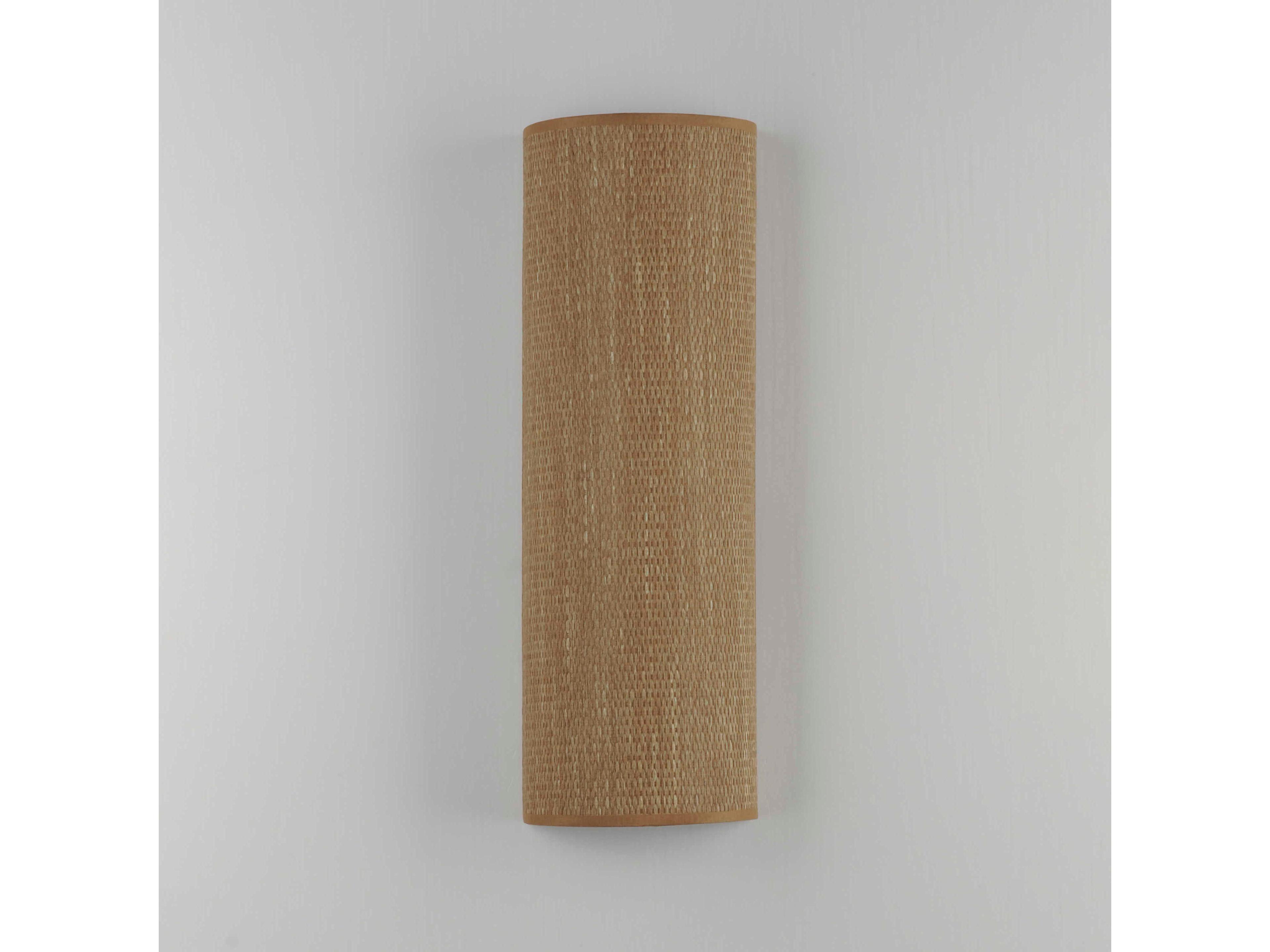 Maxim Lighting Prime 1-Light Grasscloth Brown LED Wall Sconce