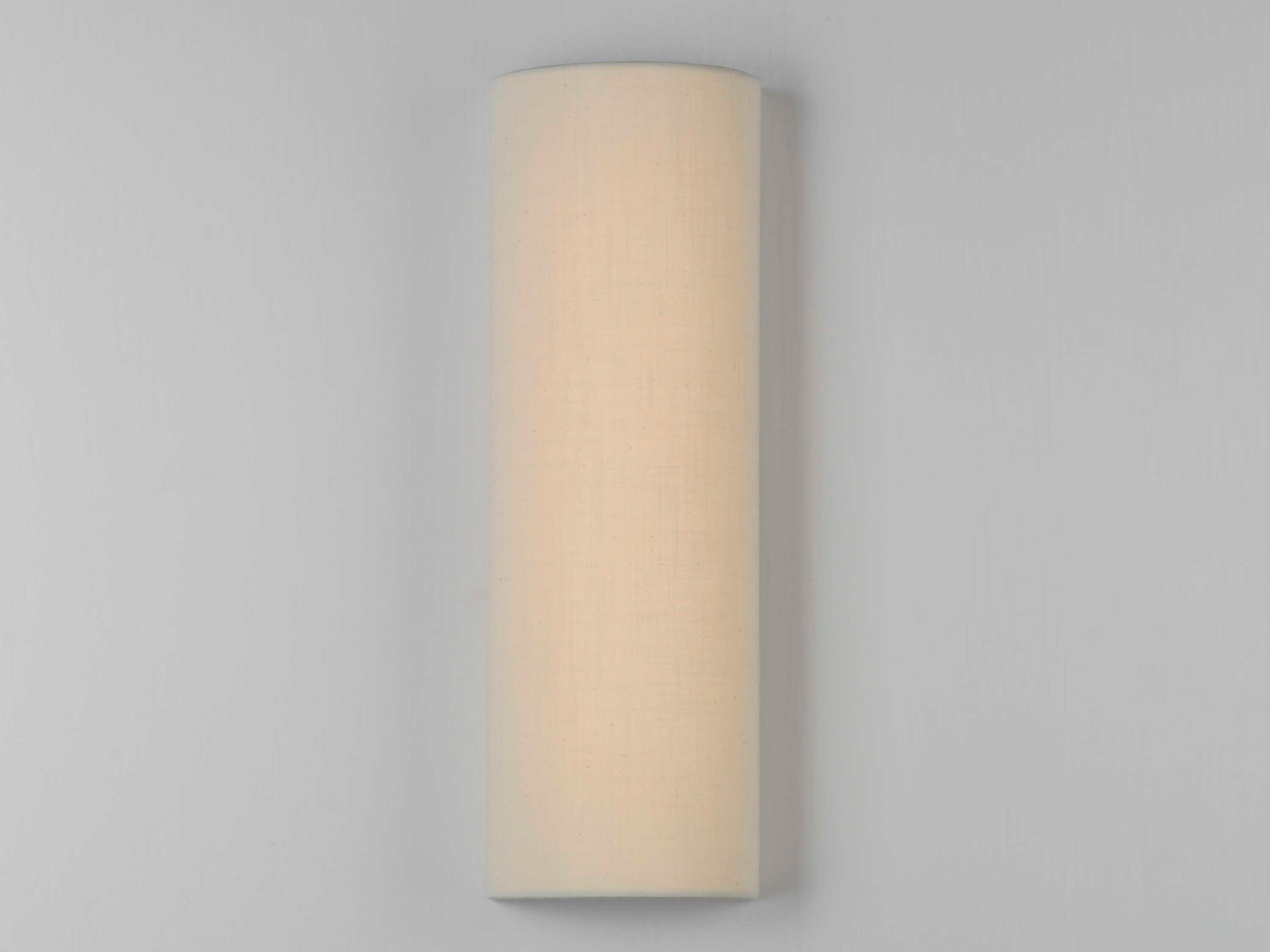 Maxim Lighting Prime 1-Light Oatmeal Linen White LED Wall Sconce