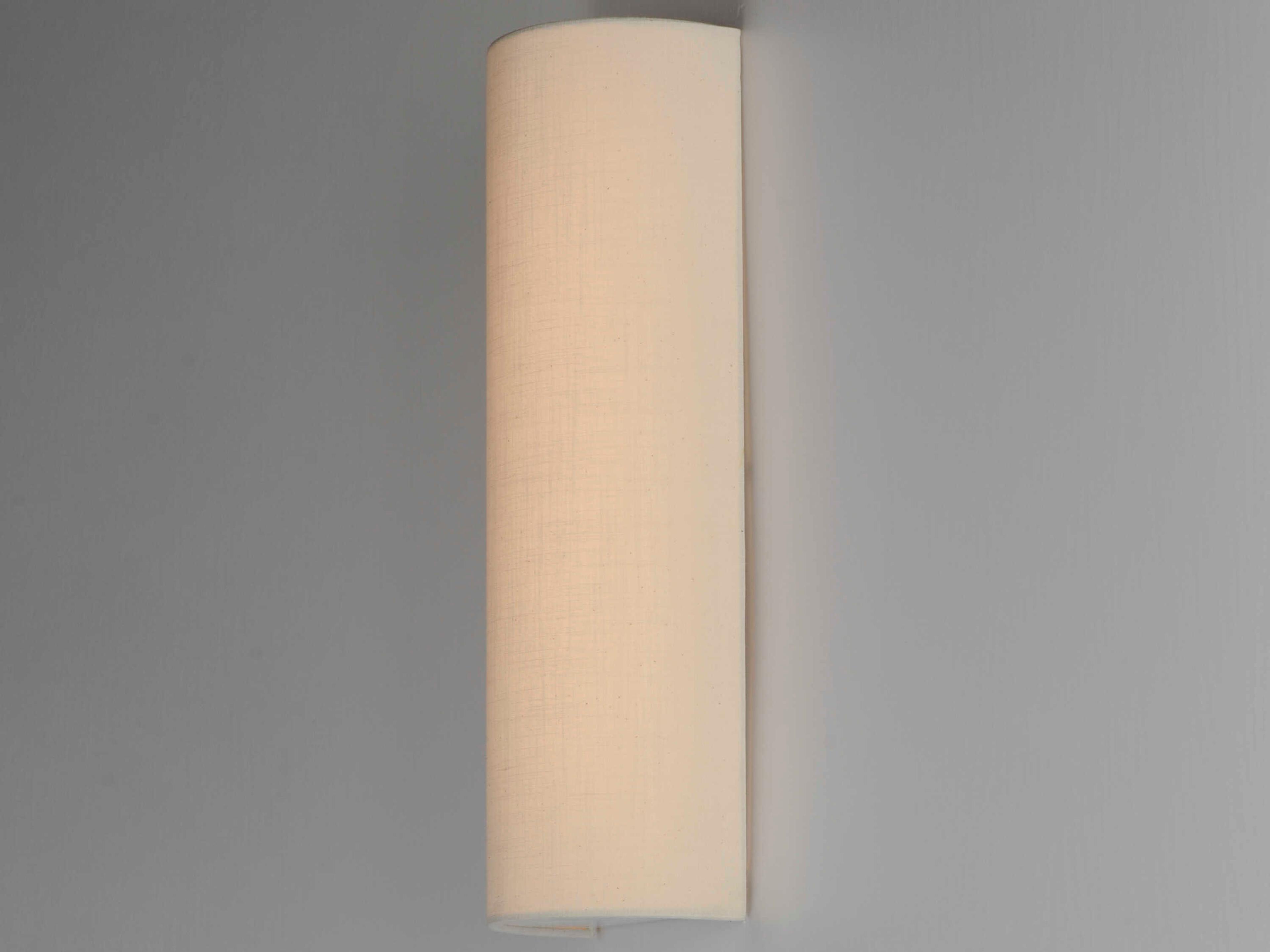 Maxim Lighting Prime 1-Light Oatmeal Linen White LED Wall Sconce