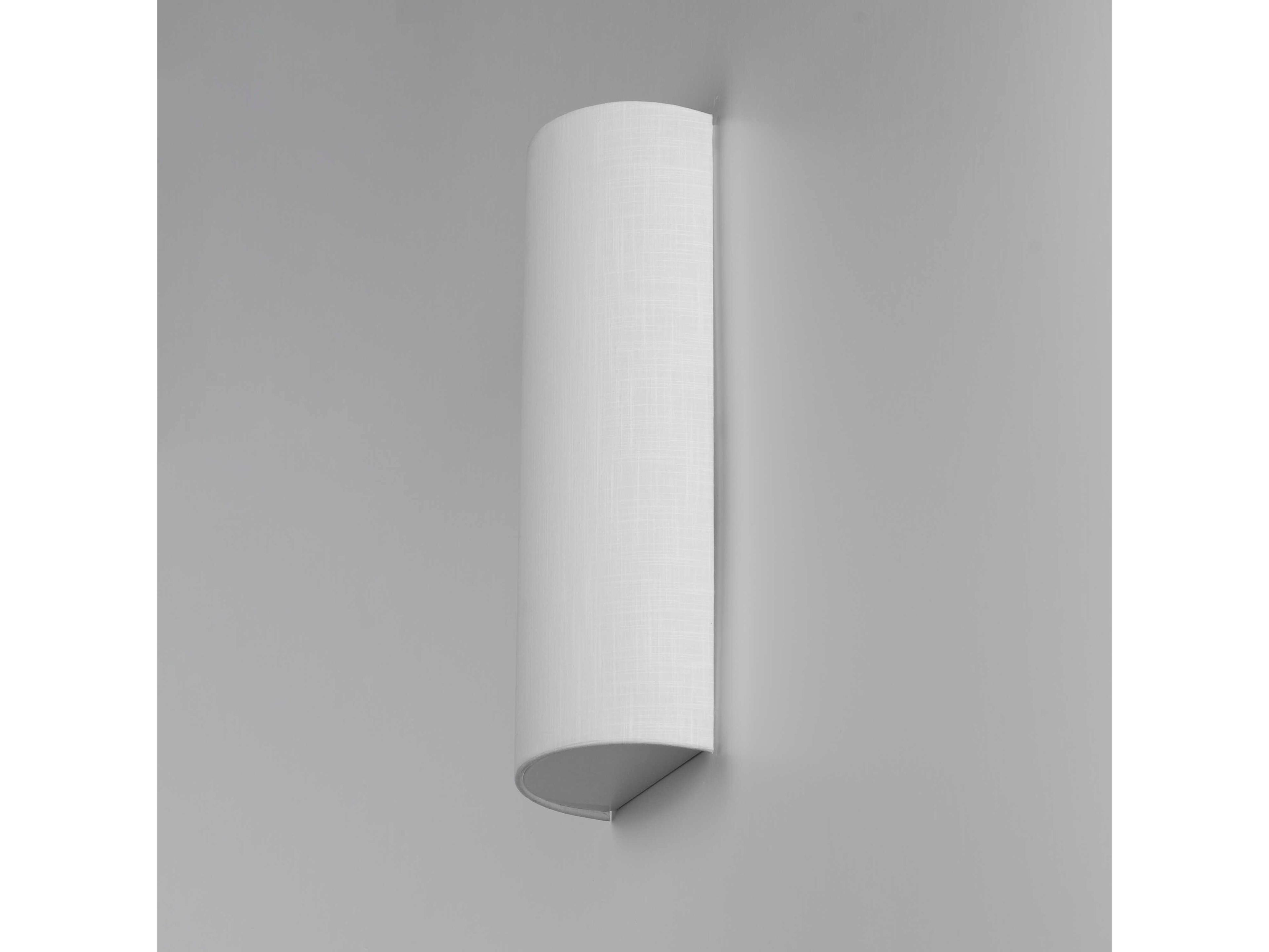 Maxim Lighting Prime 1-Light White Linen LED Wall Sconce