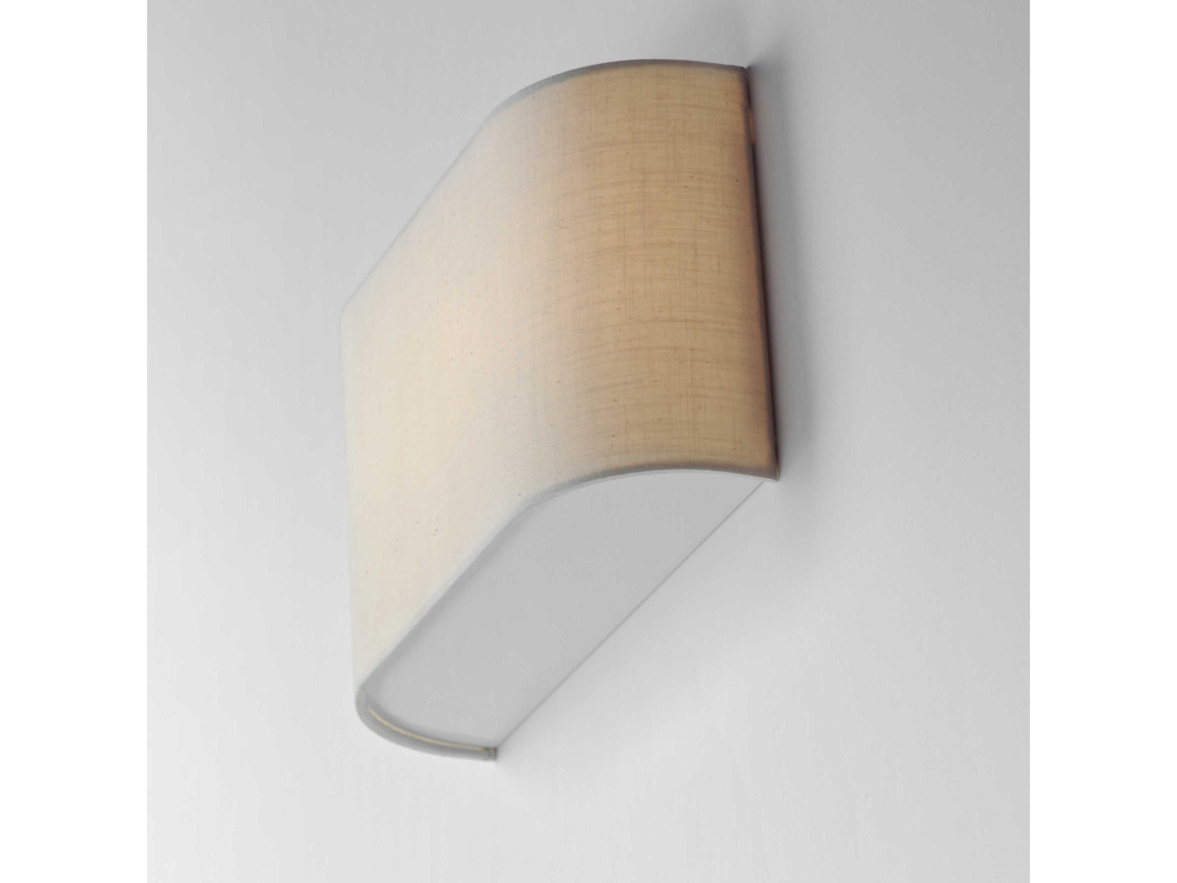 Maxim Lighting Prime 1-Light Oatmeal Linen White LED Wall Sconce
