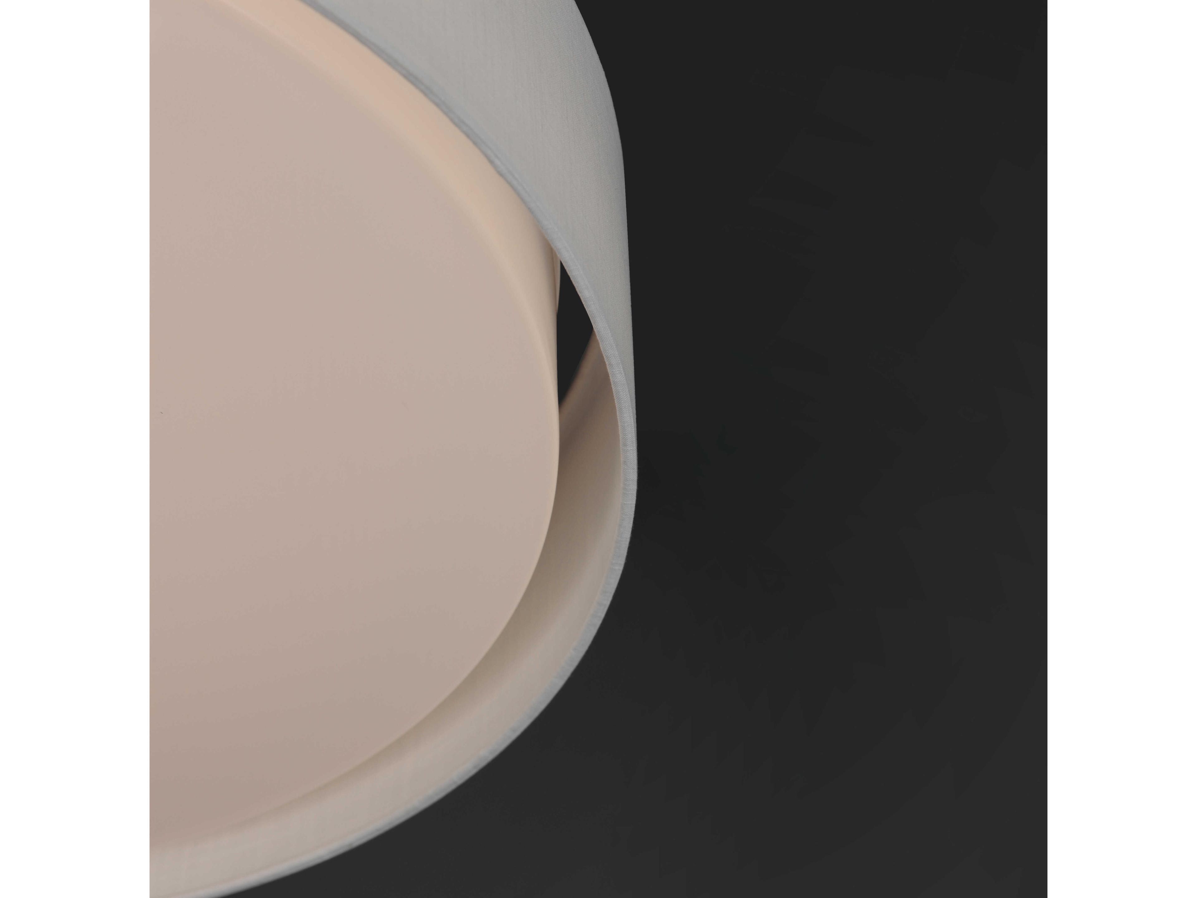 Maxim Lighting Prime 1-Light White Linen LED Drum Flush Mount