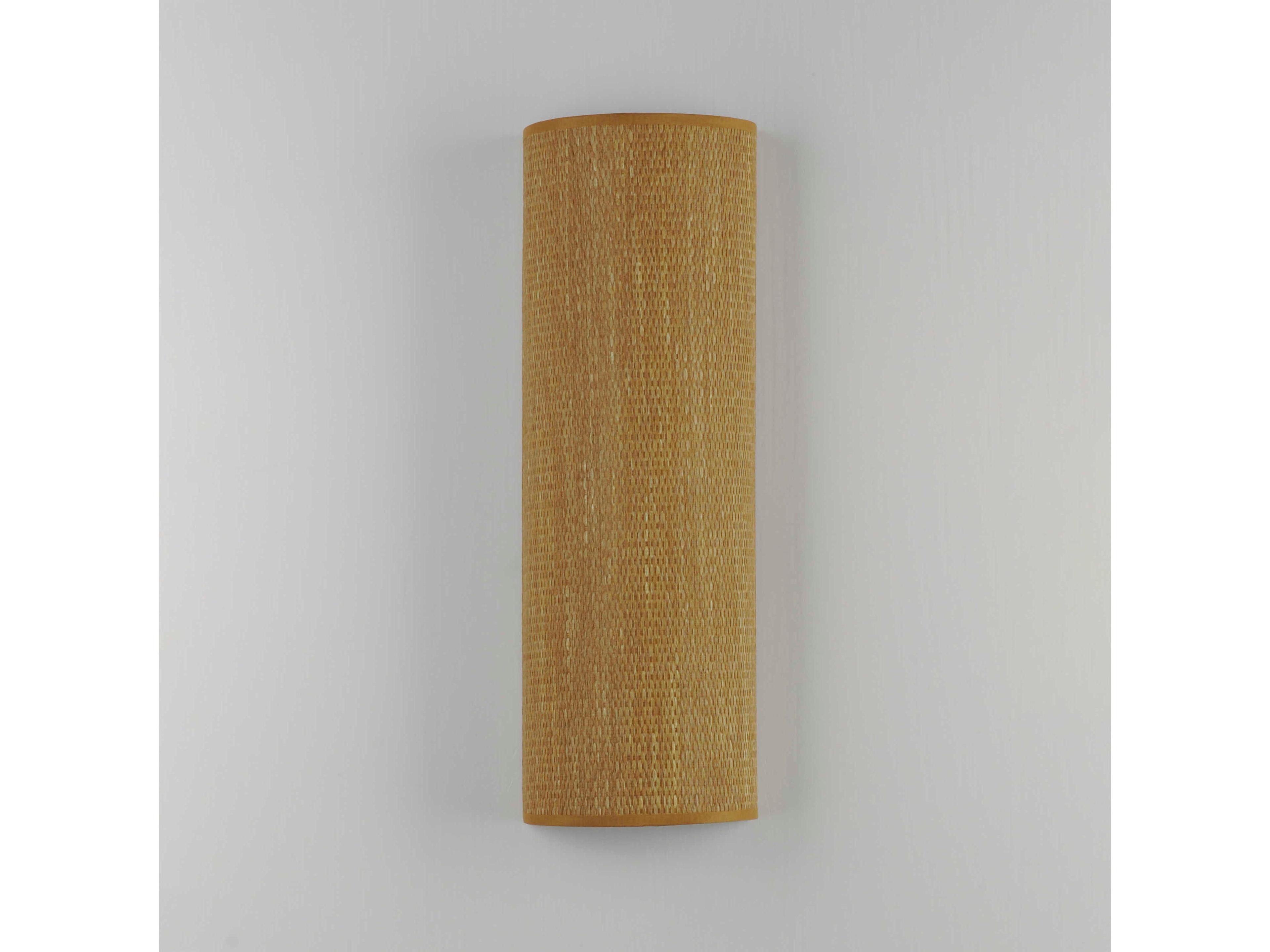 Maxim Lighting Prime 1-Light Grasscloth Brown LED Wall Sconce