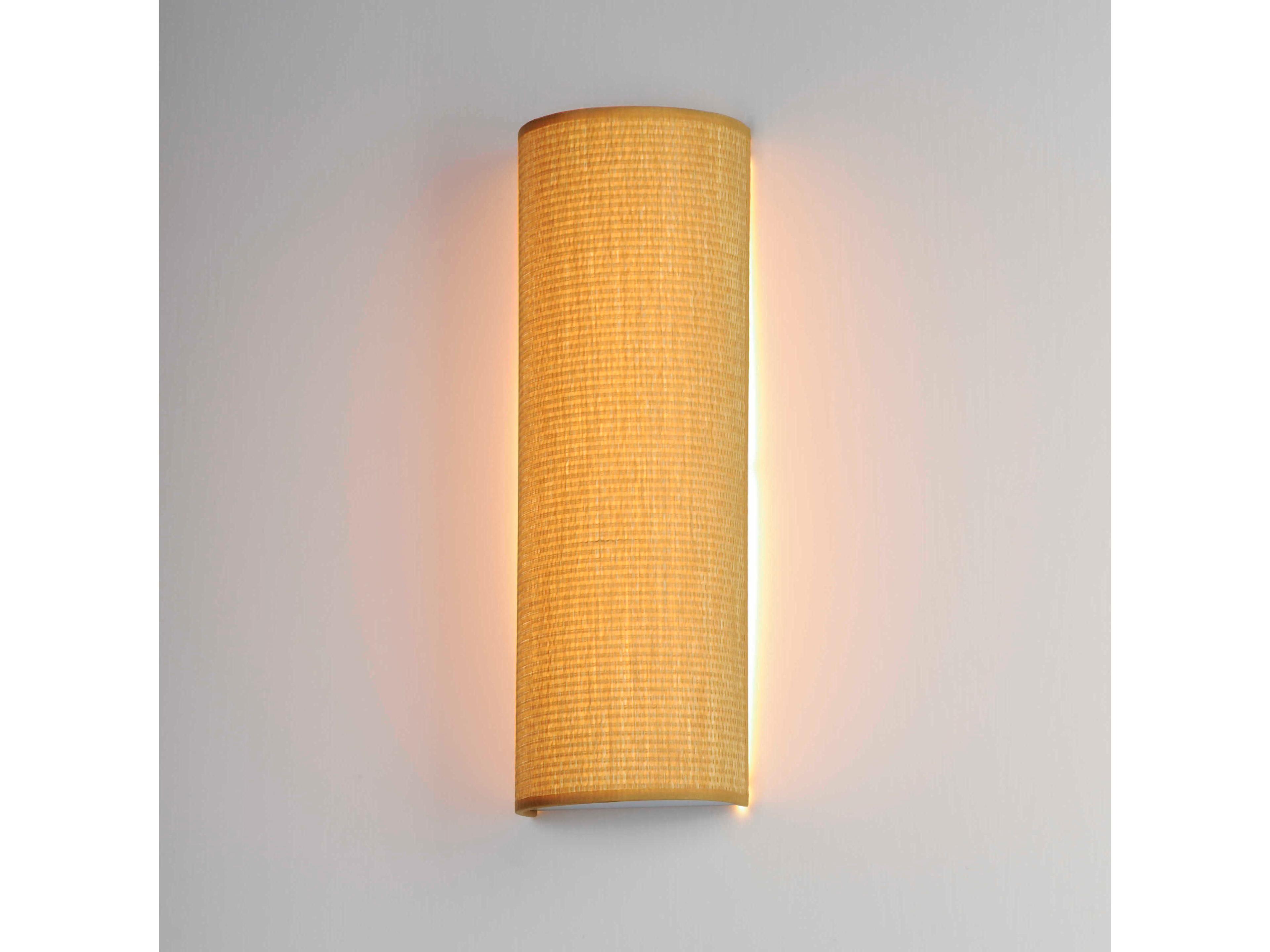 Maxim Lighting Prime 1-Light Grasscloth Brown LED Wall Sconce