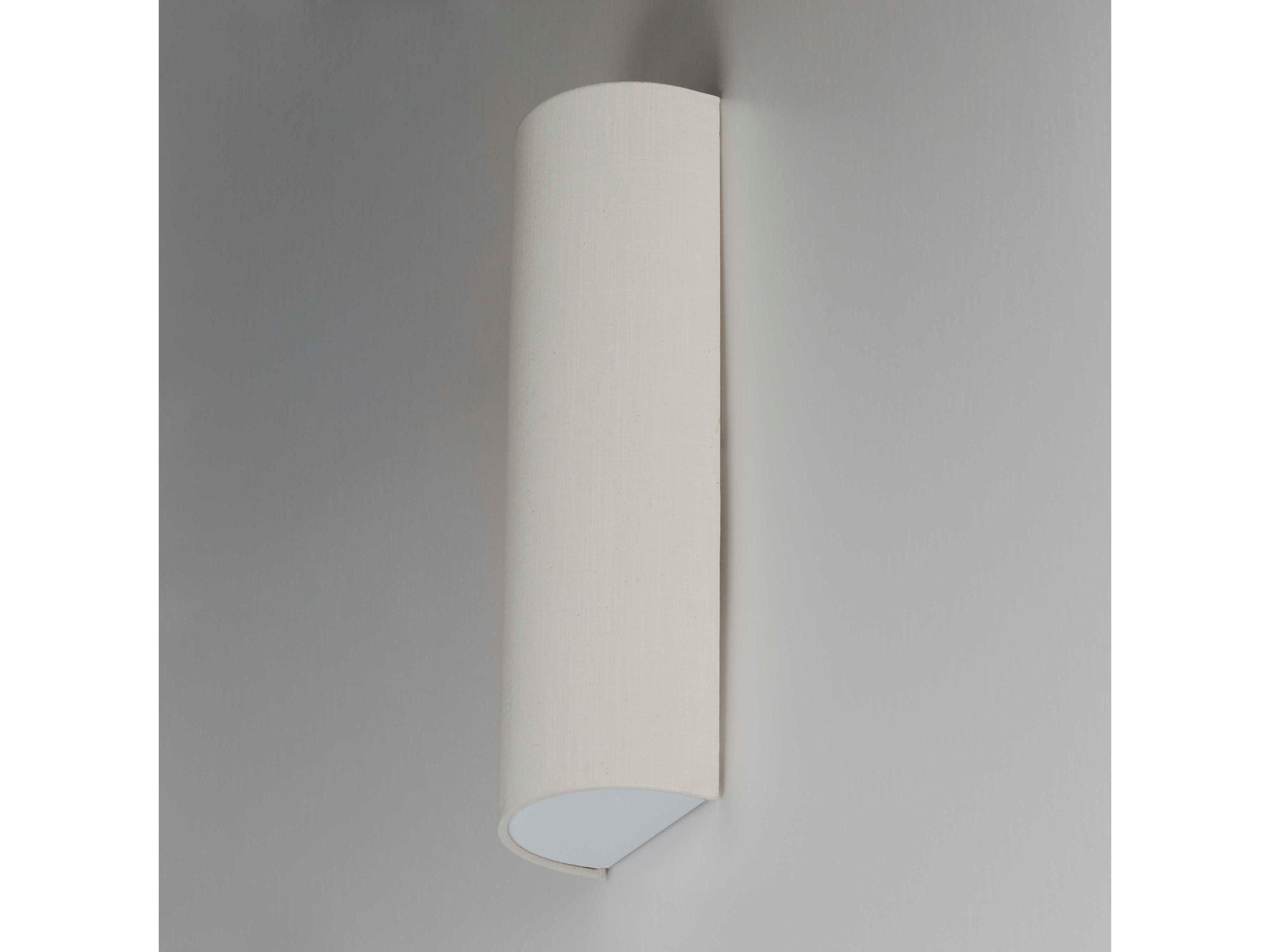 Maxim Lighting Prime 1-Light Oatmeal Linen White LED Wall Sconce