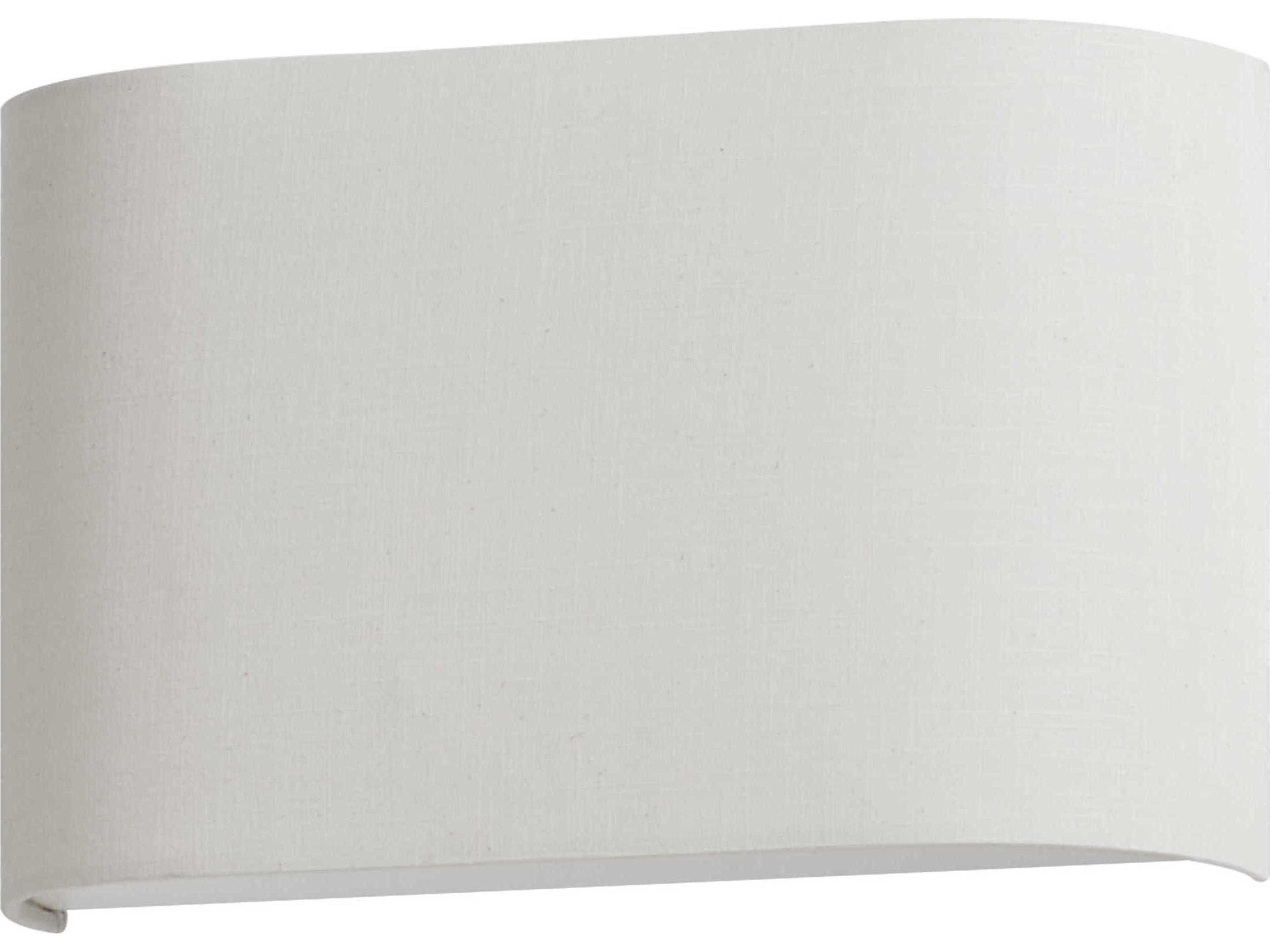 Prime 1-Light Oatmeal Linen White Wall Sconce